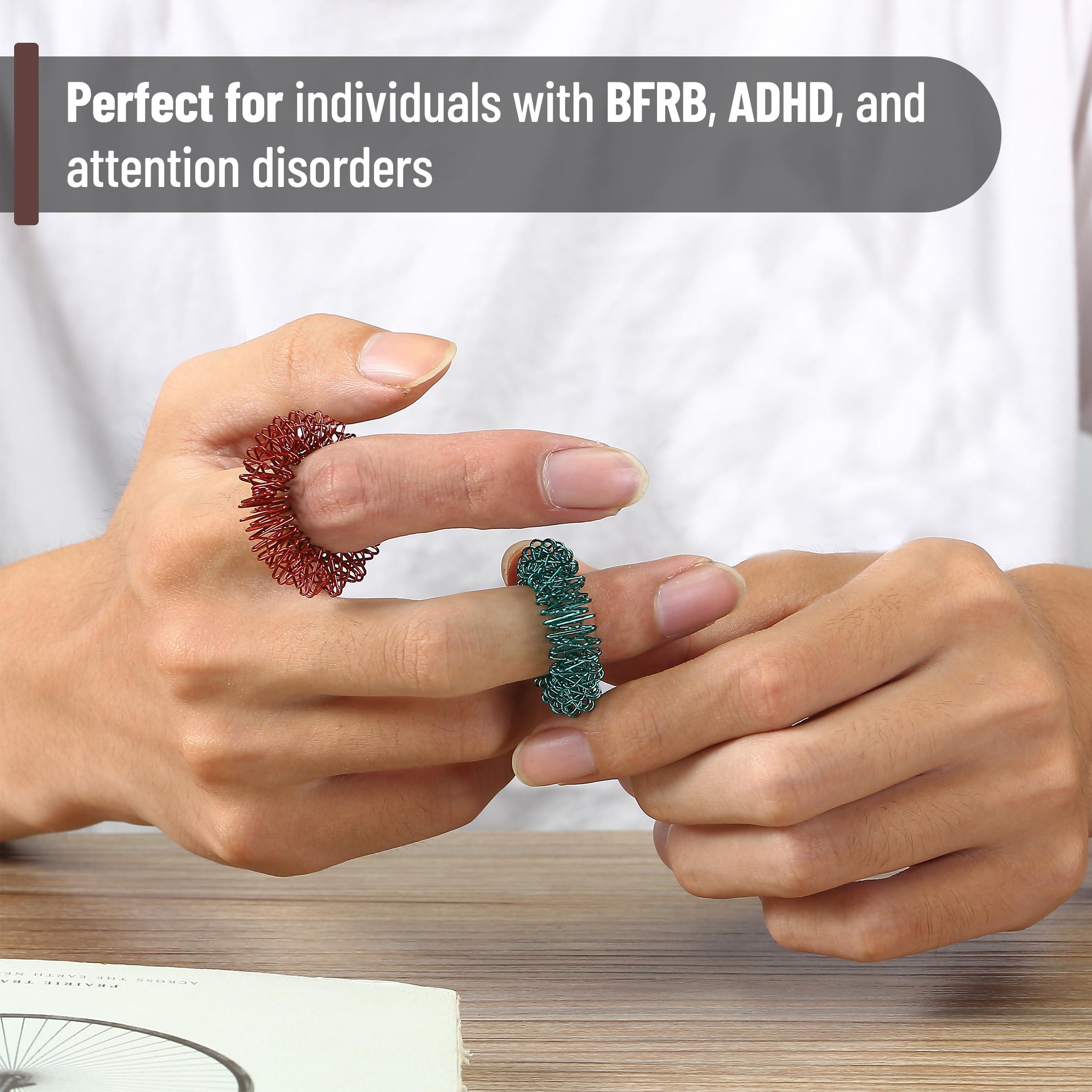 Mr. Pen- Spiky Sensory Rings, 10 Pack, Stress Relief Fidget Sensory Toys, Fidget Rings, Fidget Ring for Anxiety, Stress Relief Rings, Massager for Fidget ADHD Autism, Silent Stress Reducer Ring - Image 5