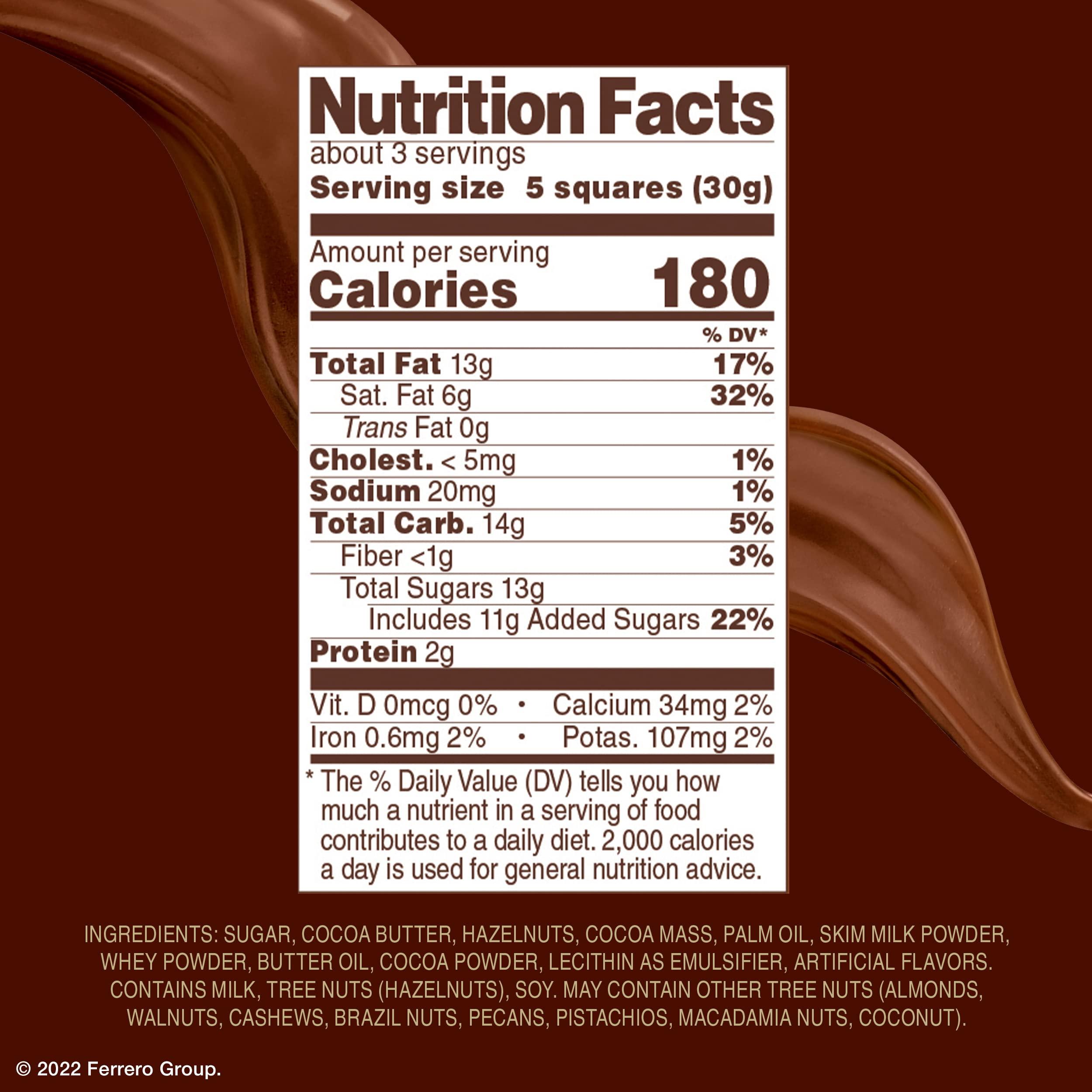 Ferrero Rocher Premium Chocolate Bars, 8 Pack, Chocolate Hazelnut 3.1 oz Each - Image 2