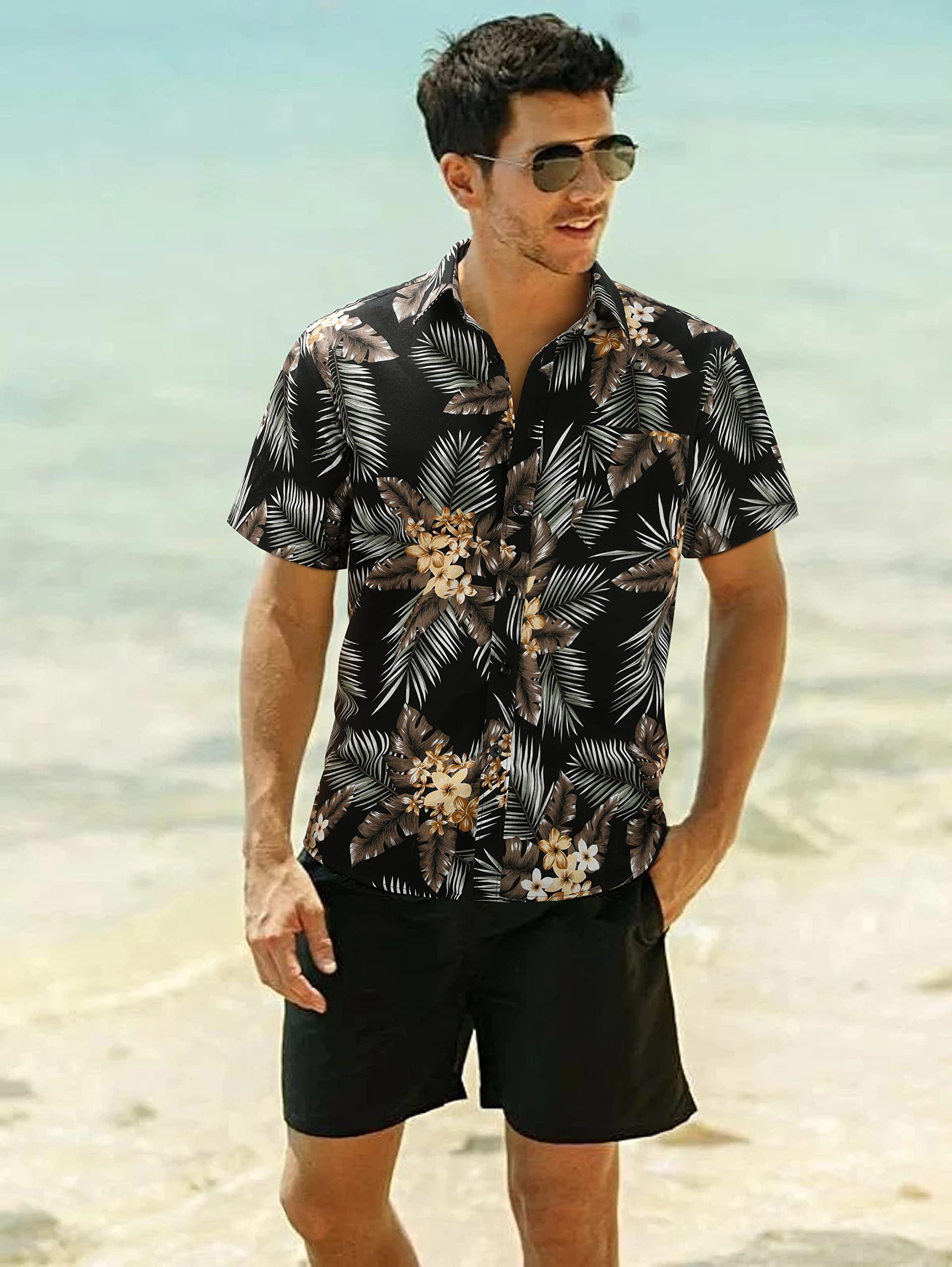 Hawaiian Shirt for Men Short Sleeve Button Down Shirt Men Casual Summer Tropical Beach Aloha Shirts for Men Hawaii Party - Image 5