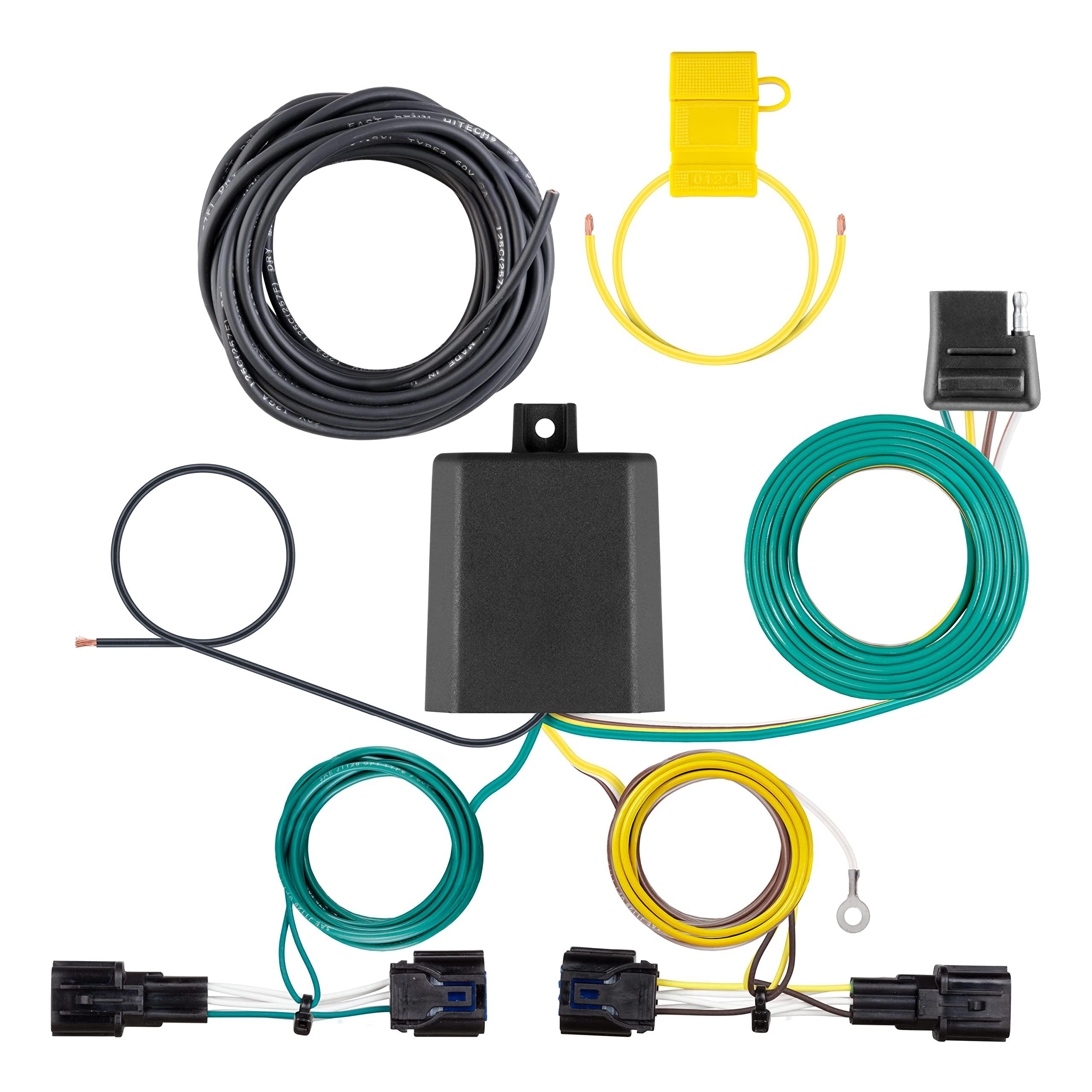 CURT 56490 Vehicle-Side Custom 4-Pin Trailer Wiring Harness, Fits Select Kia Telluride