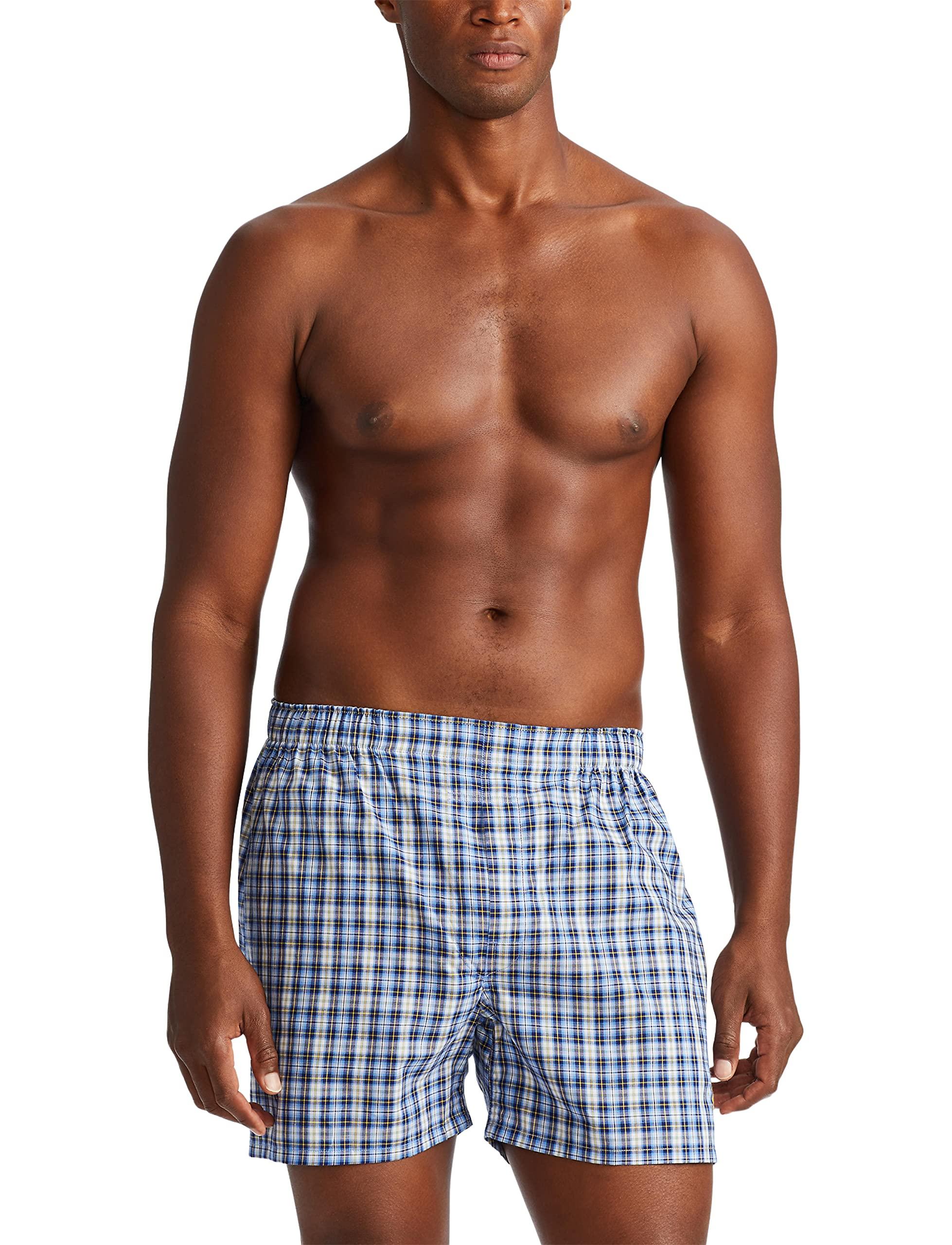 POLO RALPH LAUREN Men's Classic Fit Cotton Woven Boxers, 3 Pack - Image 4