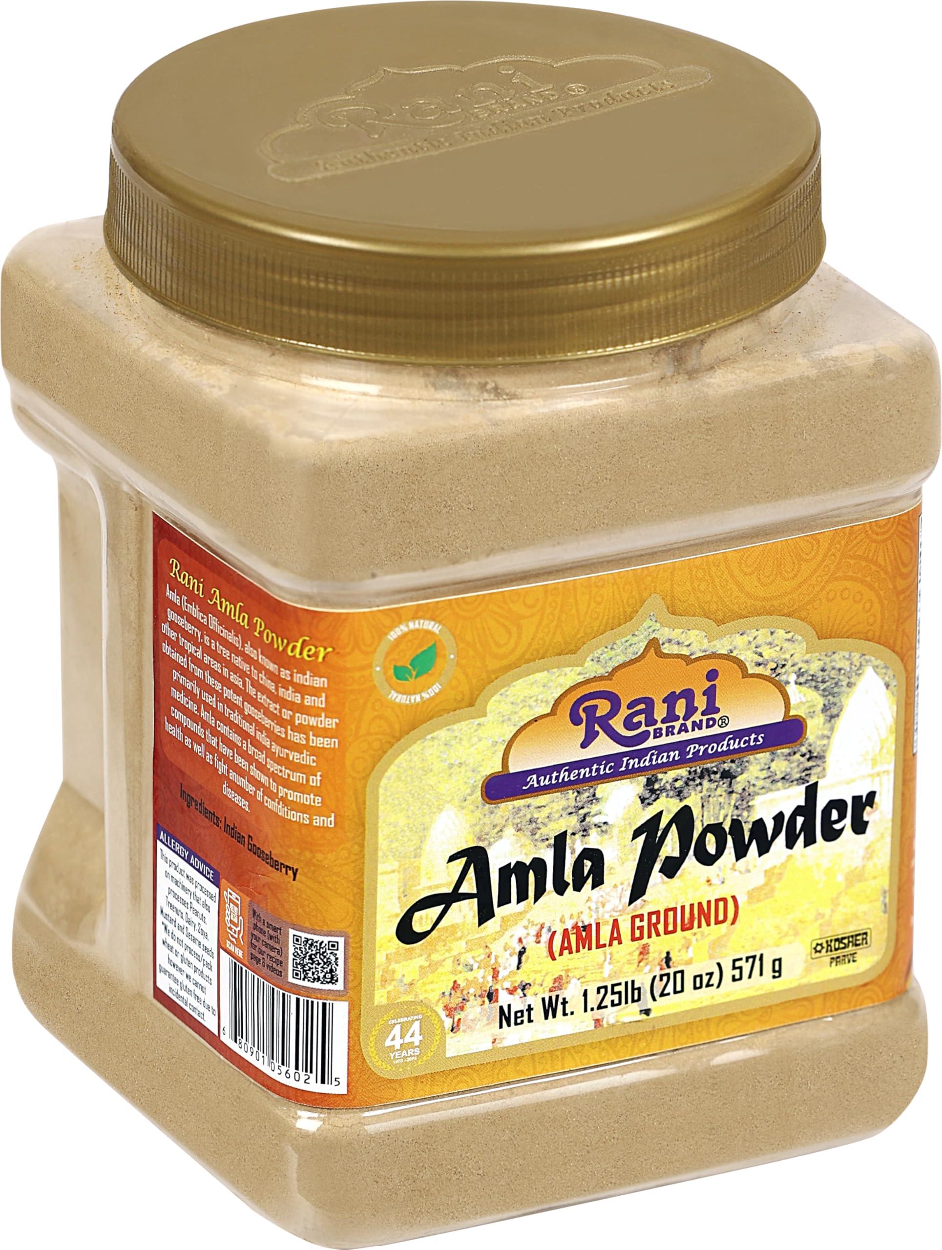 Rani Amla Powder (Indian Gooseberry) 20oz (1.25lbs) 571g PET Jar ~ All Natural | No Color | Gluten Friendly | Vegan | NON-GMO | Kosher | No Salt or fillers | Indian Origin - Image 7