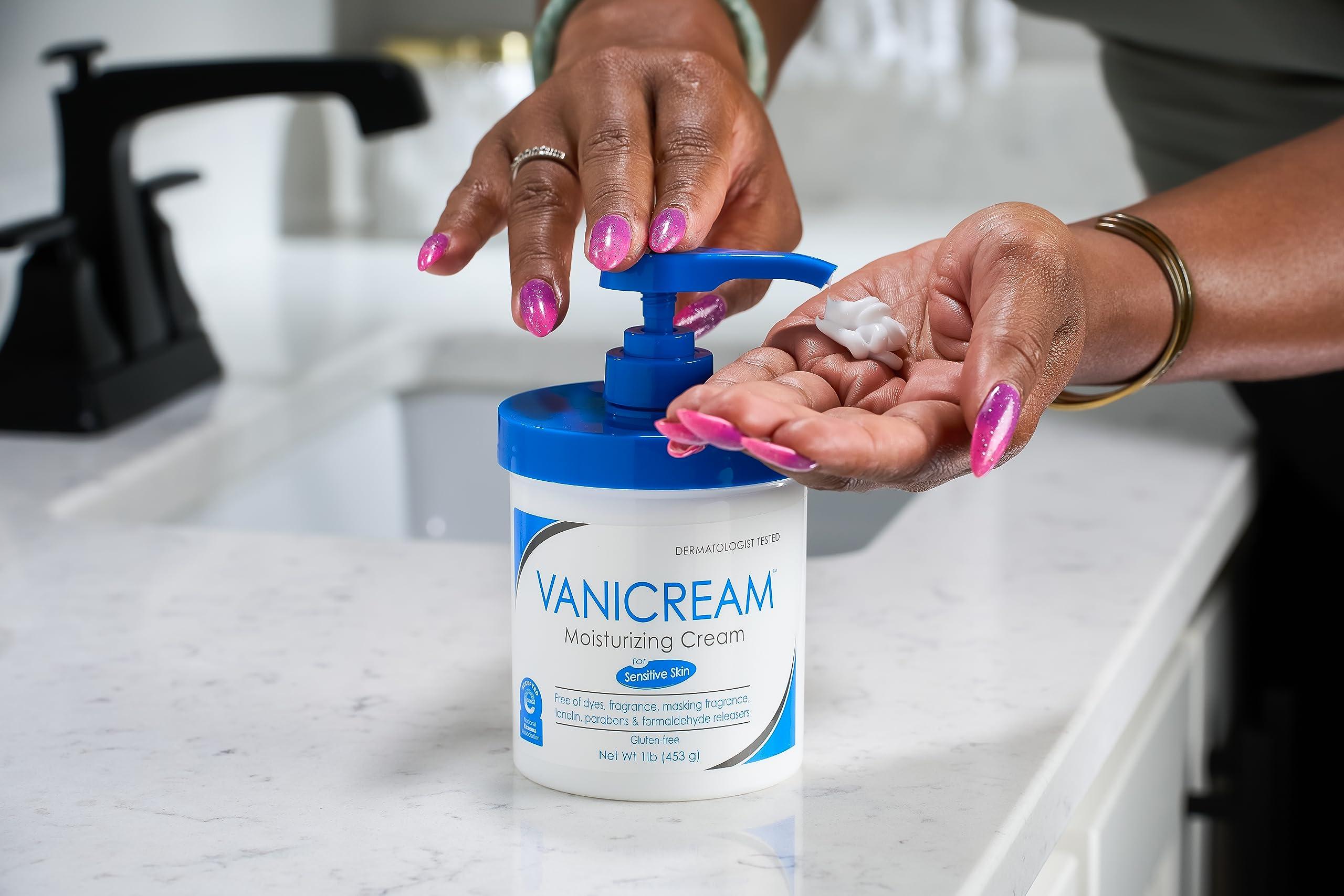 Vanicream Moisturizing Skin Cream with Pump Dispenser - 16 fl oz (1 lb) - Moisturizer Formulated Without Common Irritants for Those with Sensitive Skin - Image 4