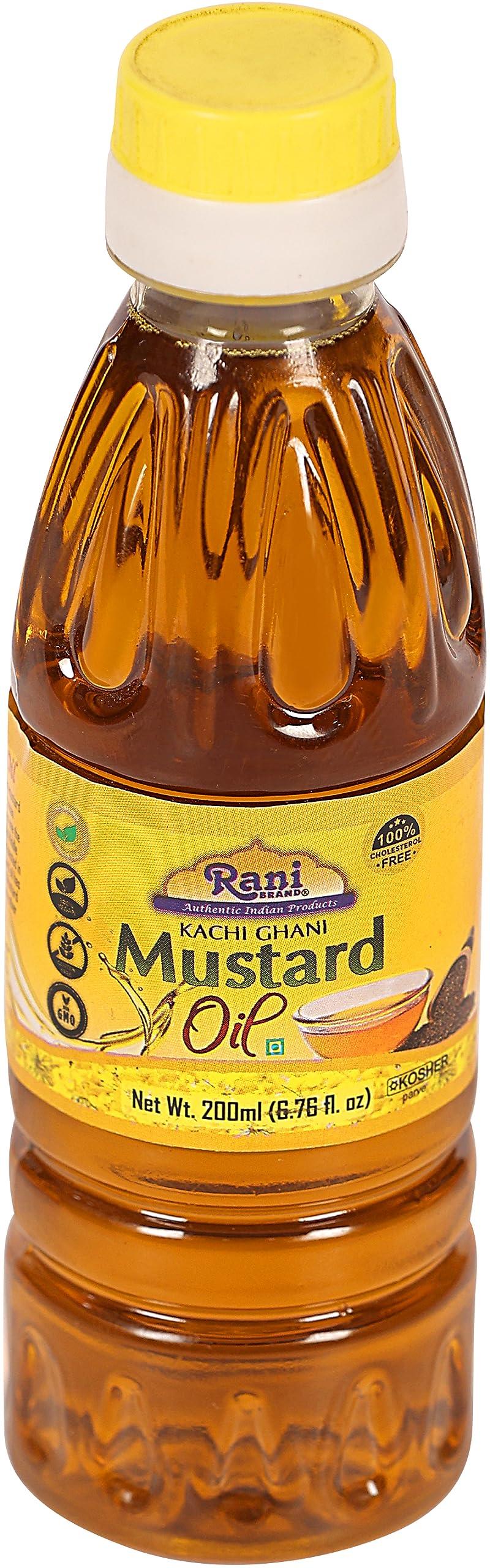 Rani Mustard Oil (Kachi Ghani) 6.76 Ounce (200ml) NON-GMO | Gluten Free | Vegan | 100% Natural | Kosher - Image 5