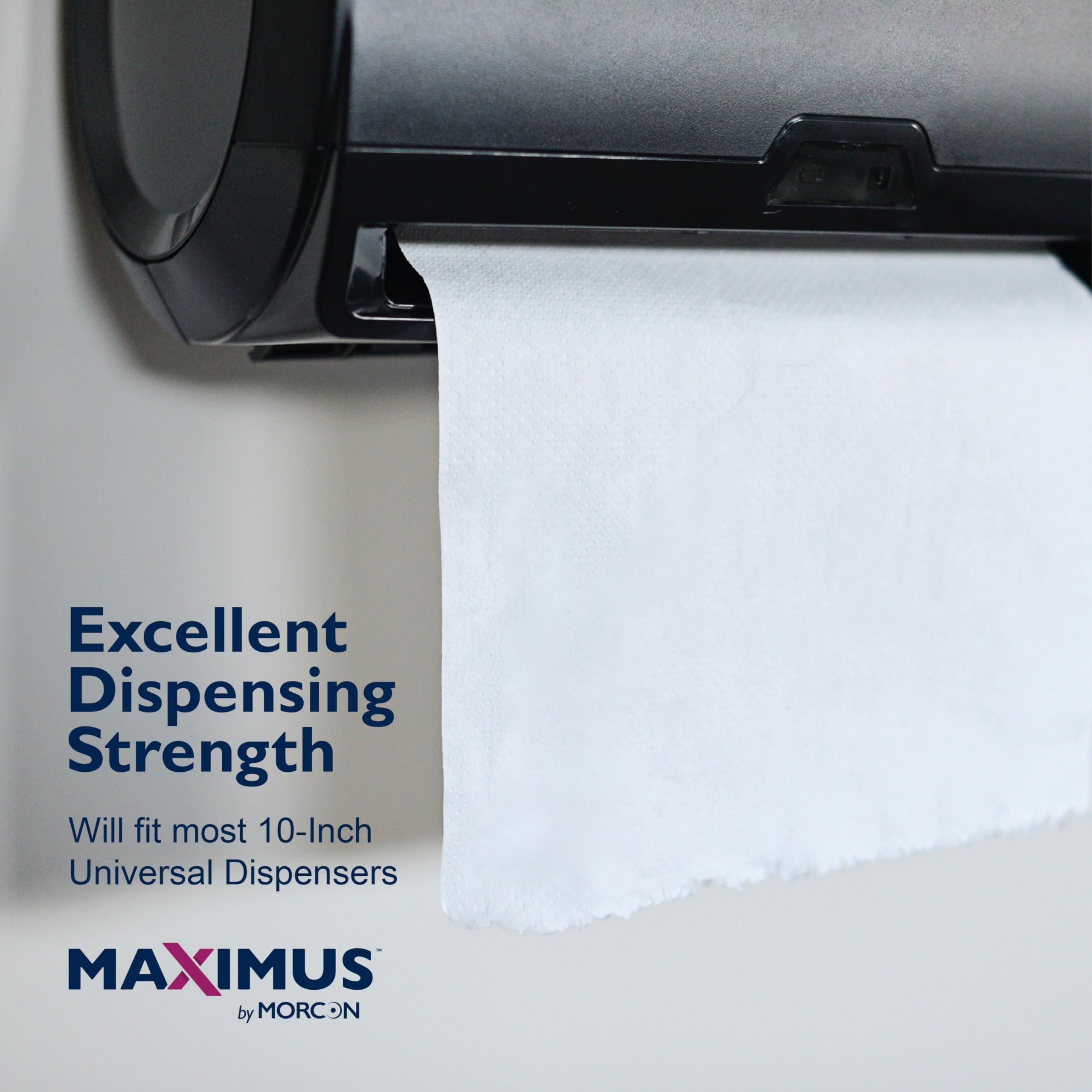 Maximus X0907 Recycled Paper Towels with Superior Absorbency, 10" Commercial Paper Towels Rolls Suitable for Office, Restaurant, and Healthcare Facilities, 6 Rolls Per Case - Image 3