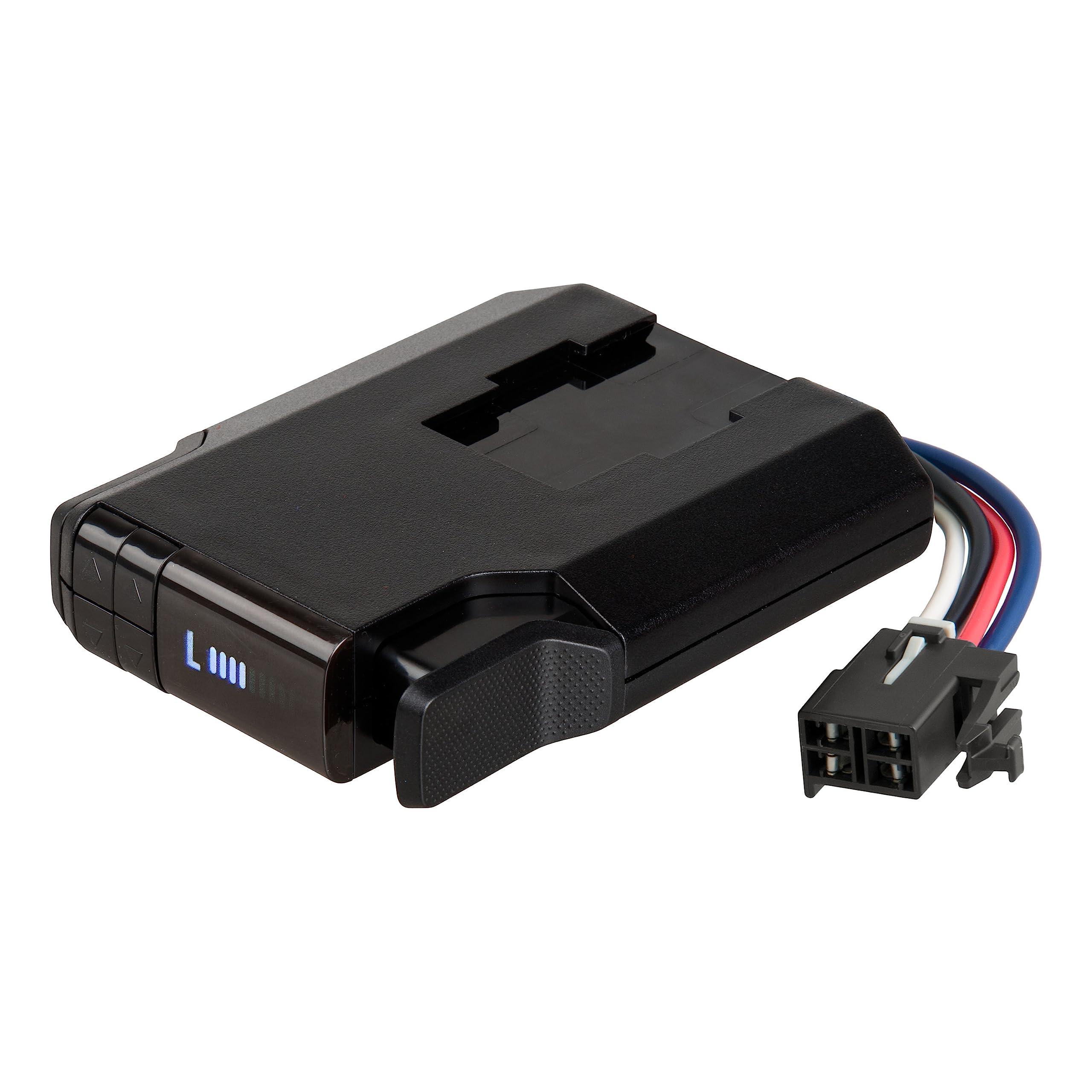 CURT 51116 Venturer Next Electric Trailer Brake Controller, Time-Delay, Fully Adjustable, Low Profile, 1-3 Axles, Plug-and-Play