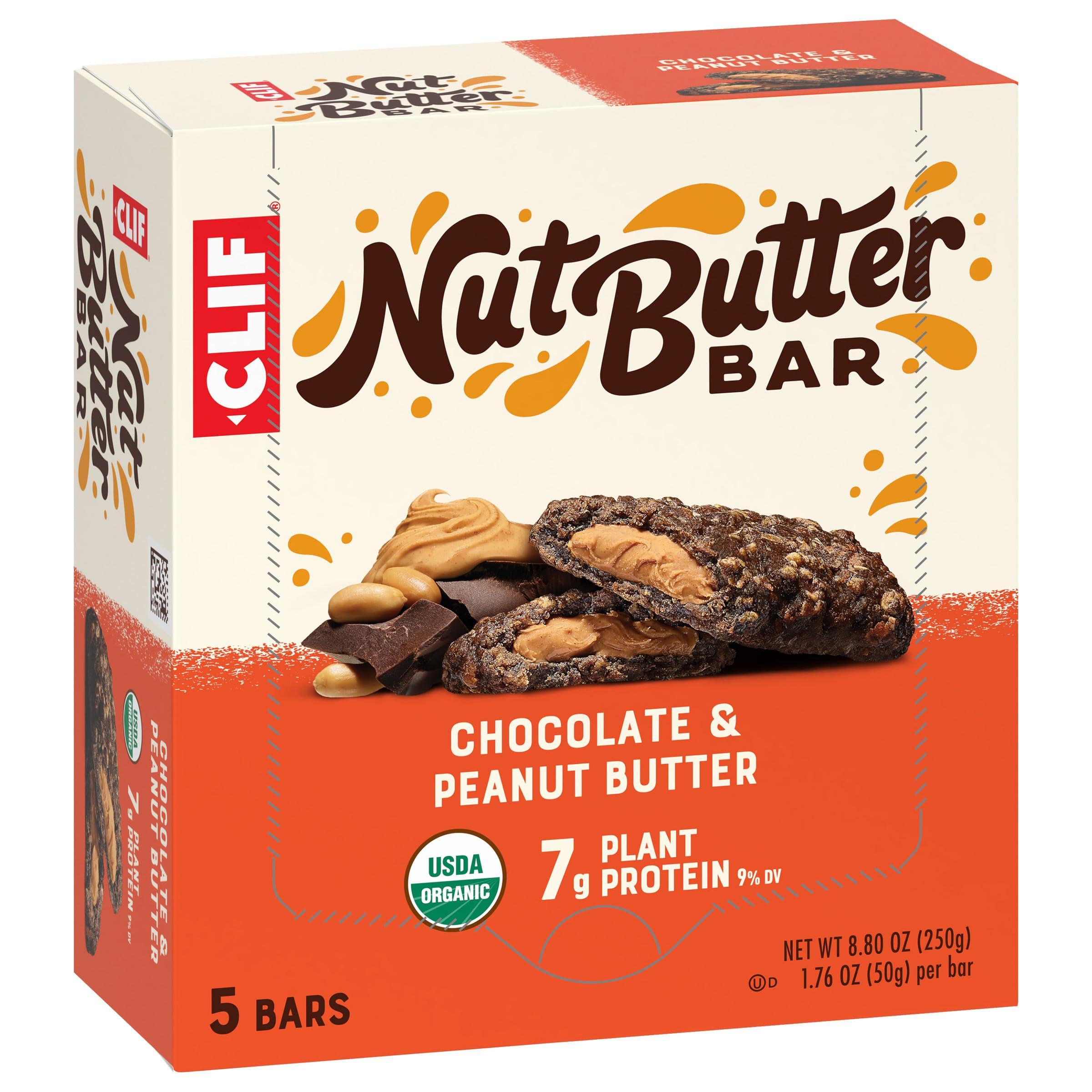 CLIF Nut Butter Bar - Chocolate Peanut Butter - Filled Energy Bars - Non-GMO - USDA Organic - Plant-Based - Low Glycemic - 1.76 oz. (5 Pack) - Image 10