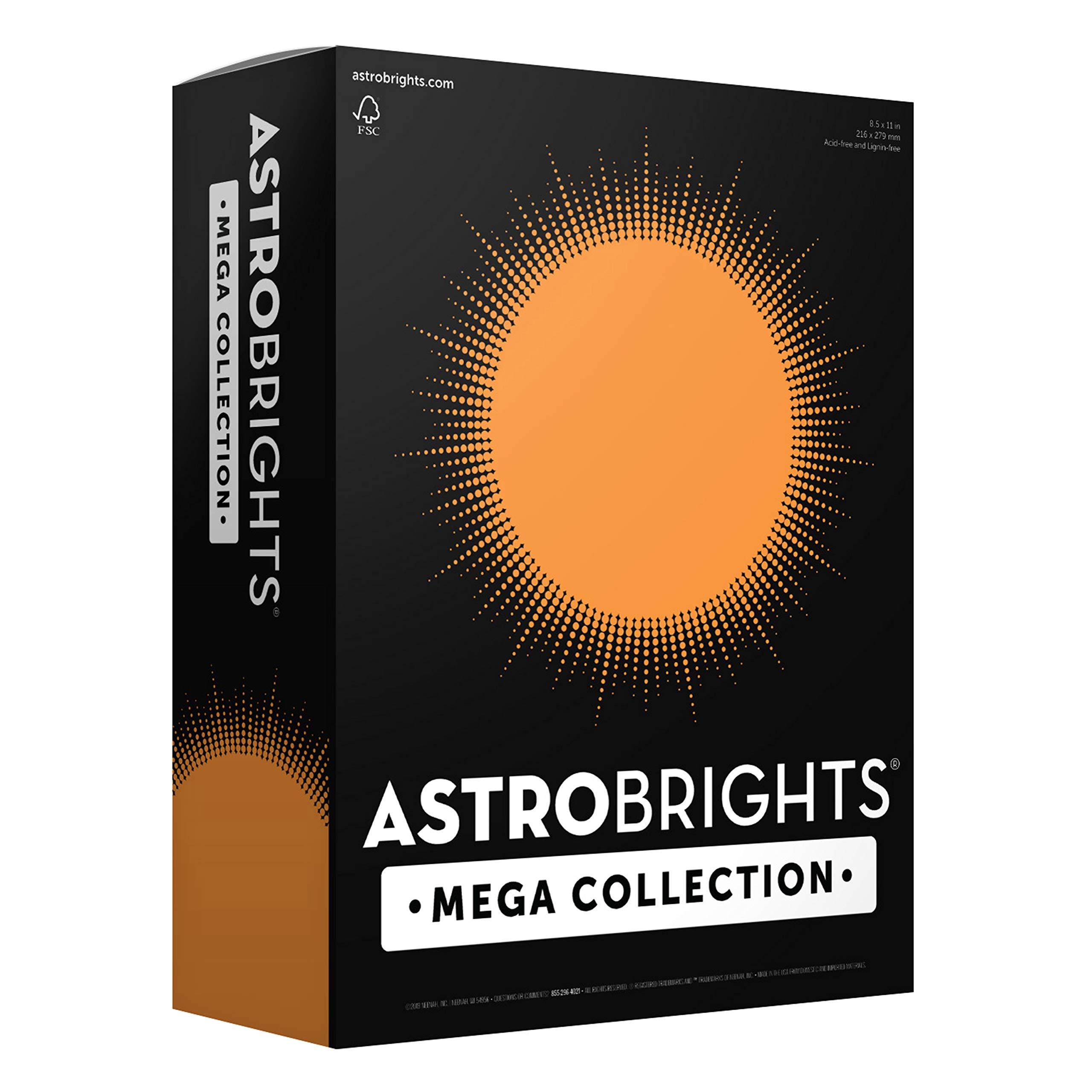 Astrobrights Mega Collection, Colored Paper, Bright Orange, 625 Sheets, 24 lb/89 gsm, 8.5" x 11" - MORE SHEETS! (91619)