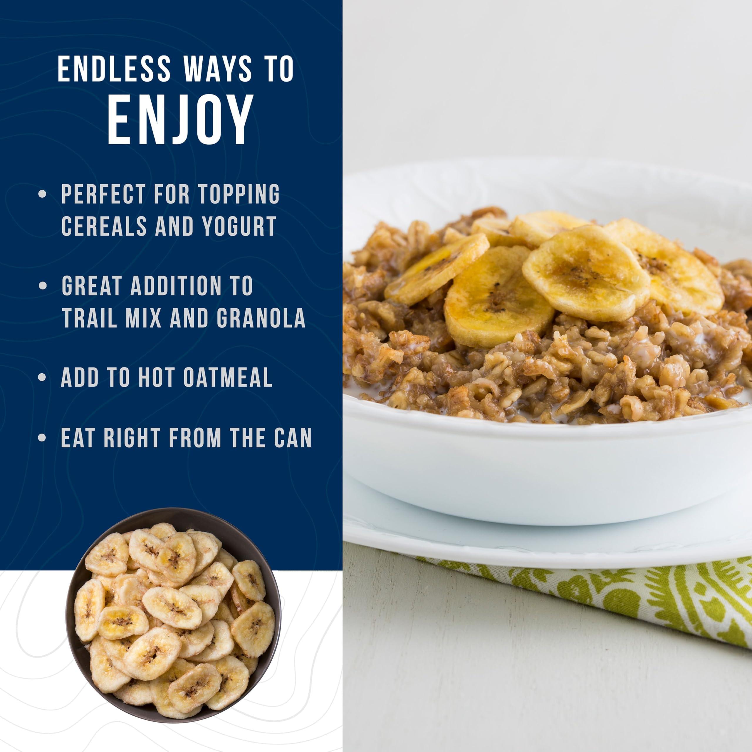 Augason Farms Sweetened Banana Chips Can, Emergency Food Supply, Everyday Meals, 31 Servings (Packaging May Vary) - Image 4