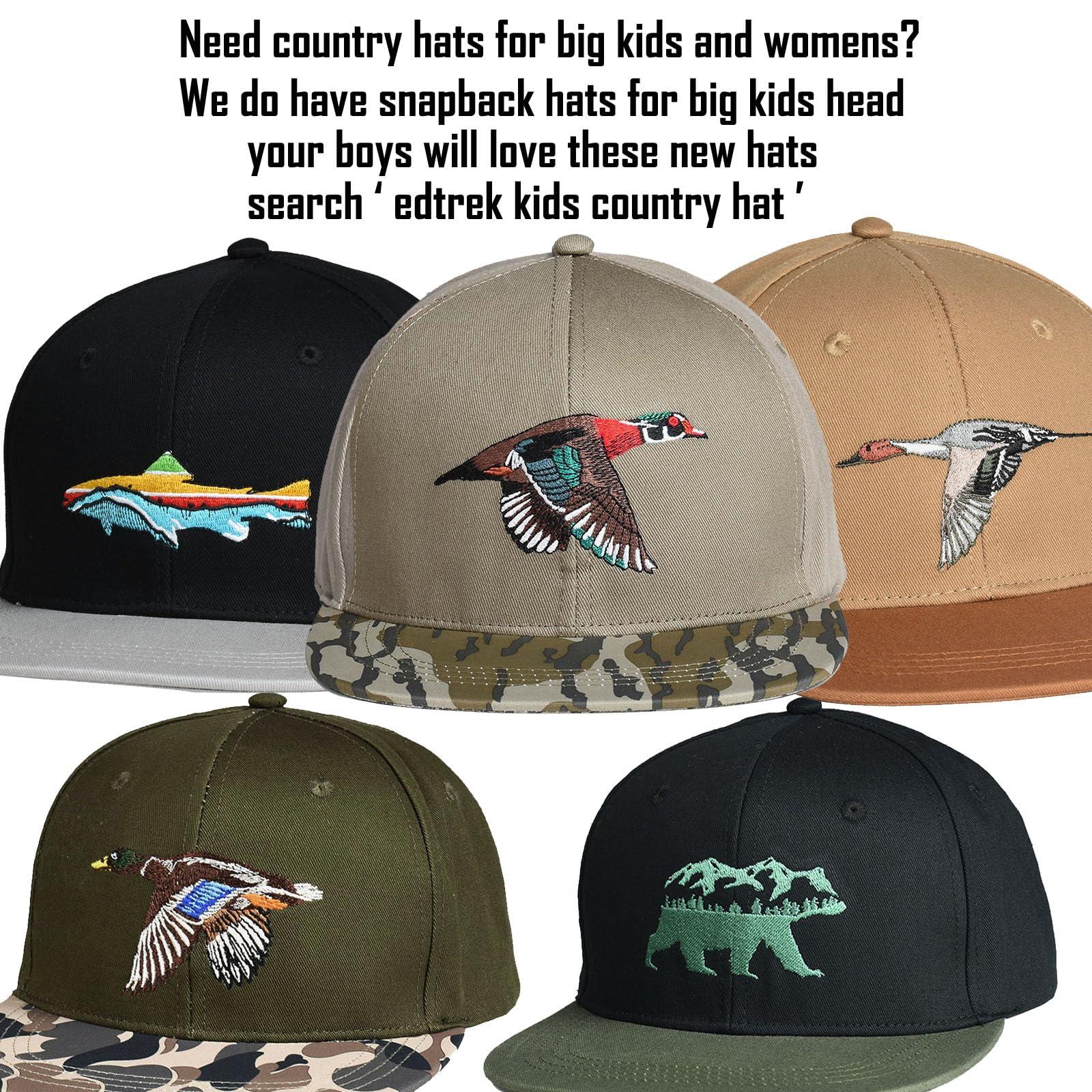 EDTREK Outdoorsman Pro Trucker Breathable Mesh Performance Cap - Flat Brim Snapback Hat - Image 6