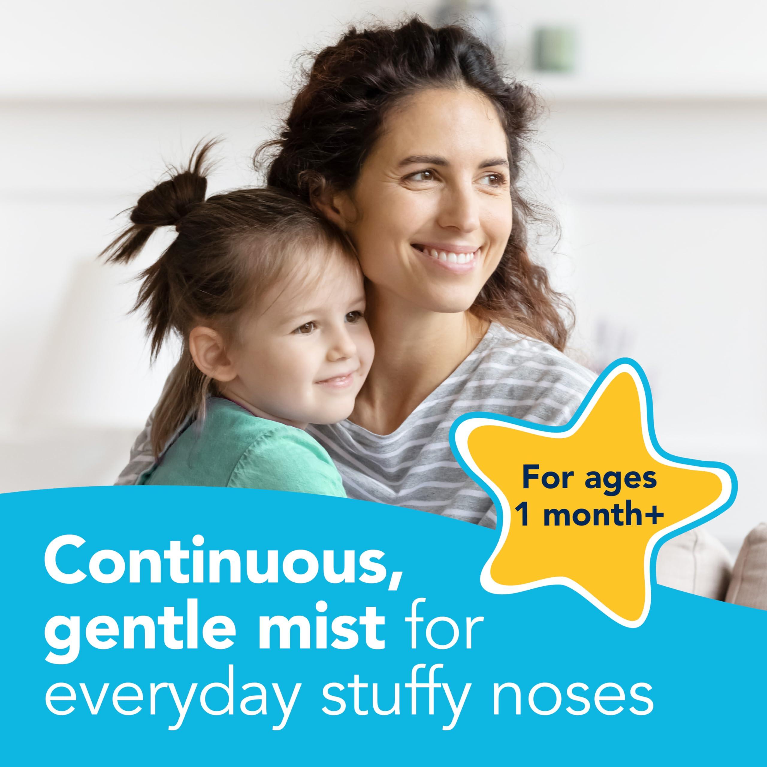 Vicks Sinex Kids Saline Easy Mist, Drug Free Saline, Ages 1 Month+, Gently Clears and Soothes Everyday Stuffy Noses, Safe for Daily Use, 1.7 OZ - Image 3