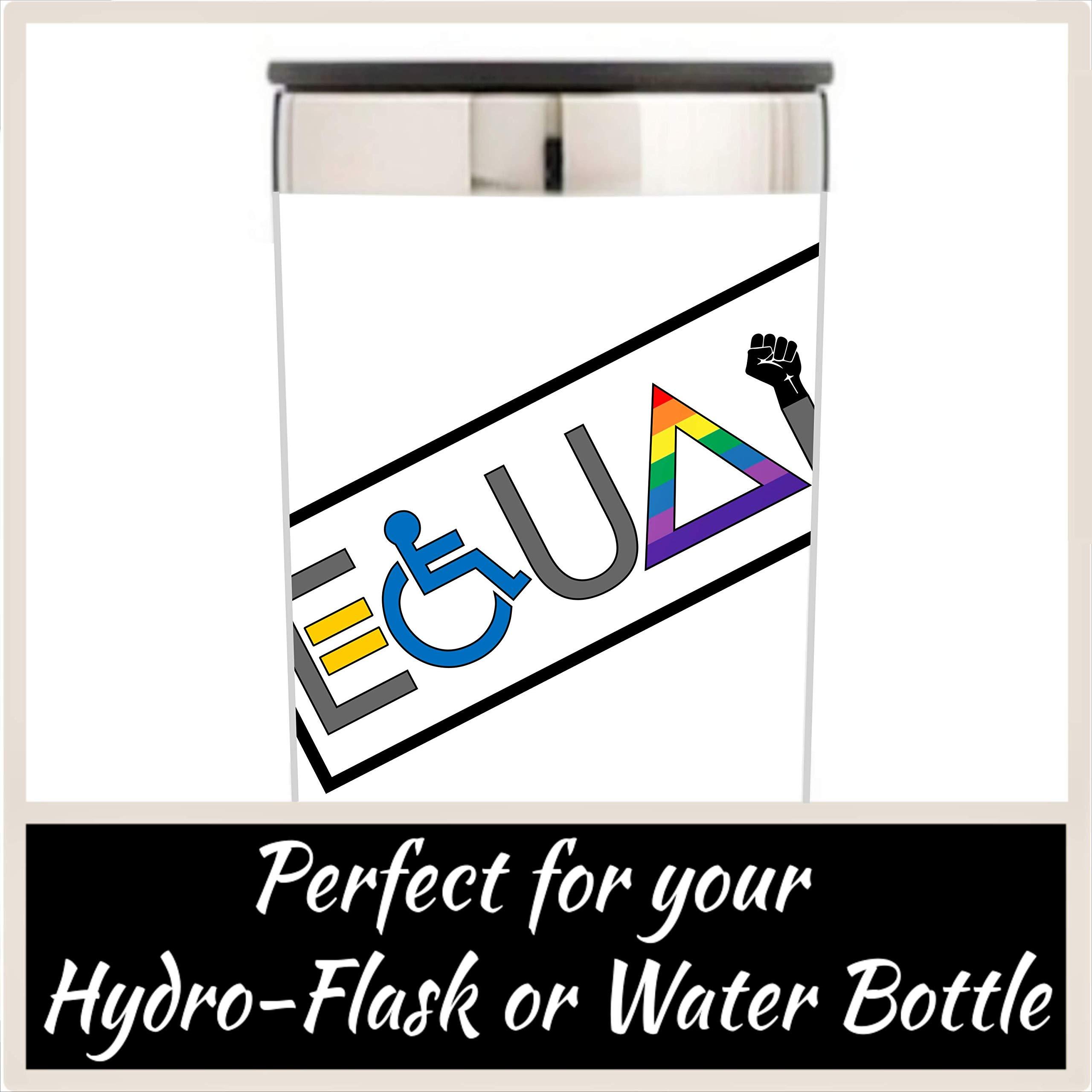 Equality Bumper-Sticker - We are All Powerful Valuable Deserving & Equal Vinyl Decal 6" x 2" Car Auto-Mobile Vehicle Window LGBT-Q-IA Gay Pride Female BLM + Better Than Magnets - Image 6