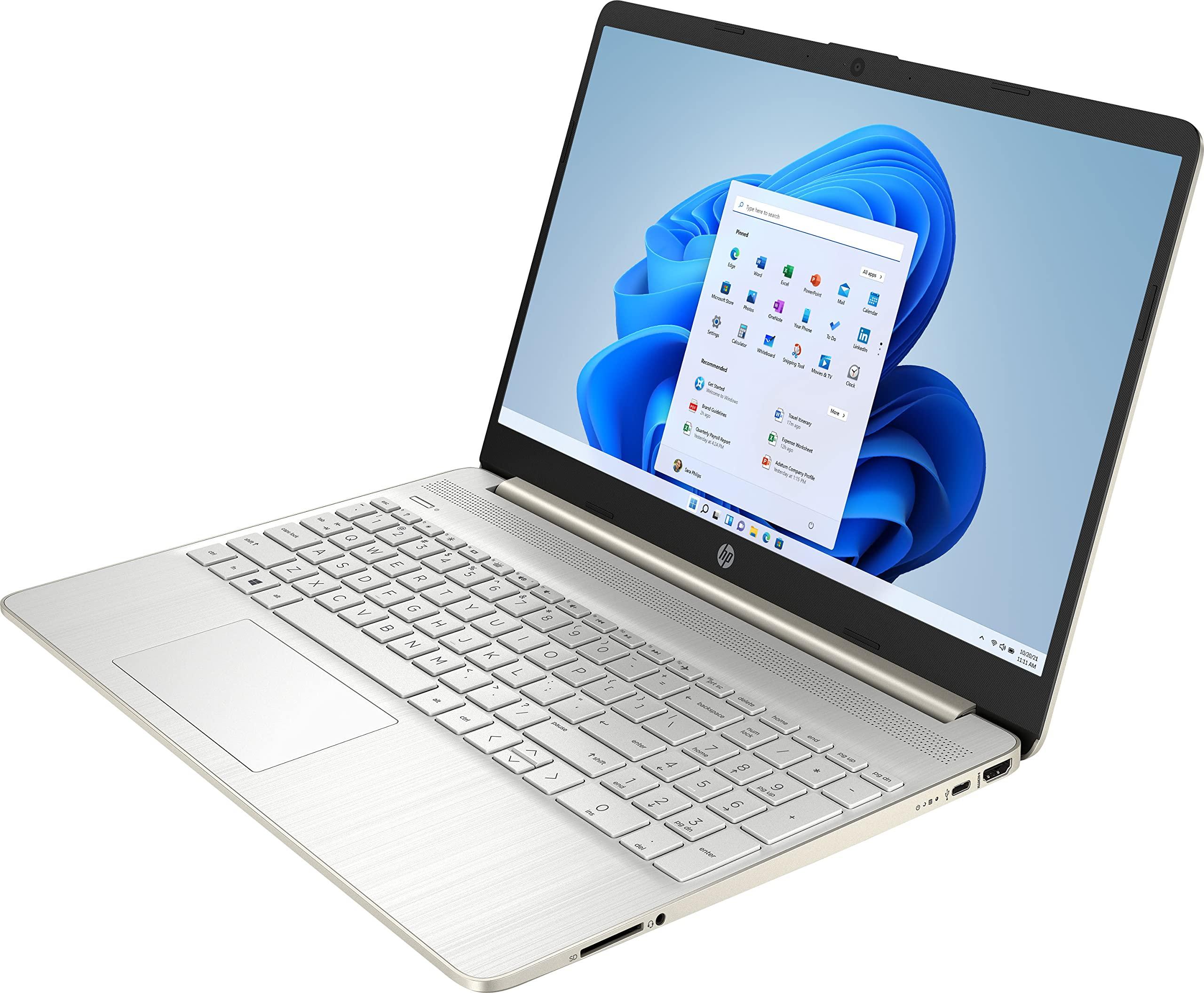HP 15.6-inch Touch-Screen Laptop, 11th Generation Intel Core i7-1165G7, Intel Iris Xe Graphics, 16 GB RAM, 512 GB SSD, Windows 11 Home (Natural Silver) - Image 3