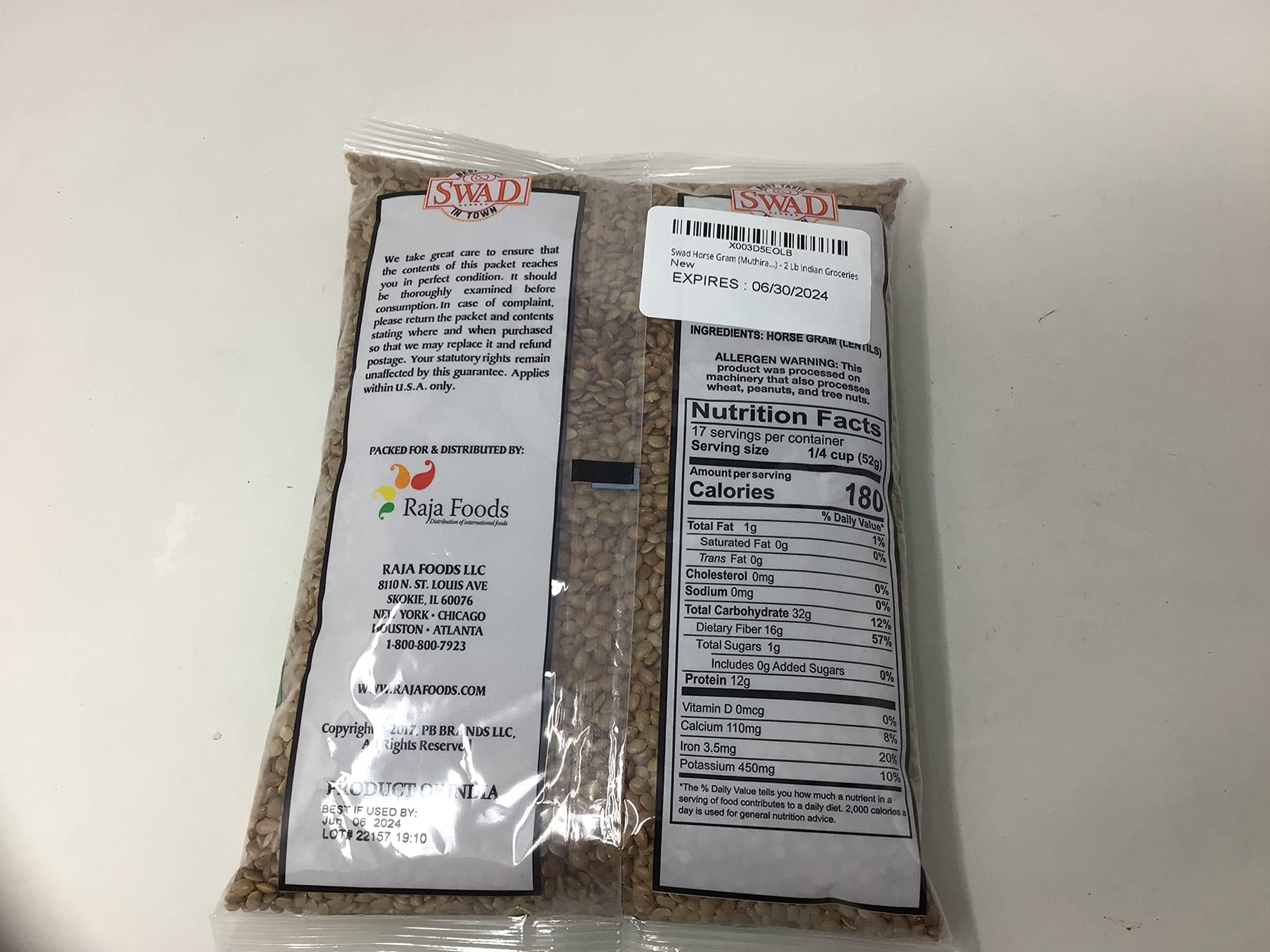 Swad Horse Gram (Muthira, Kulith Beans) - 2 Lb Indian Groceries - Image 2