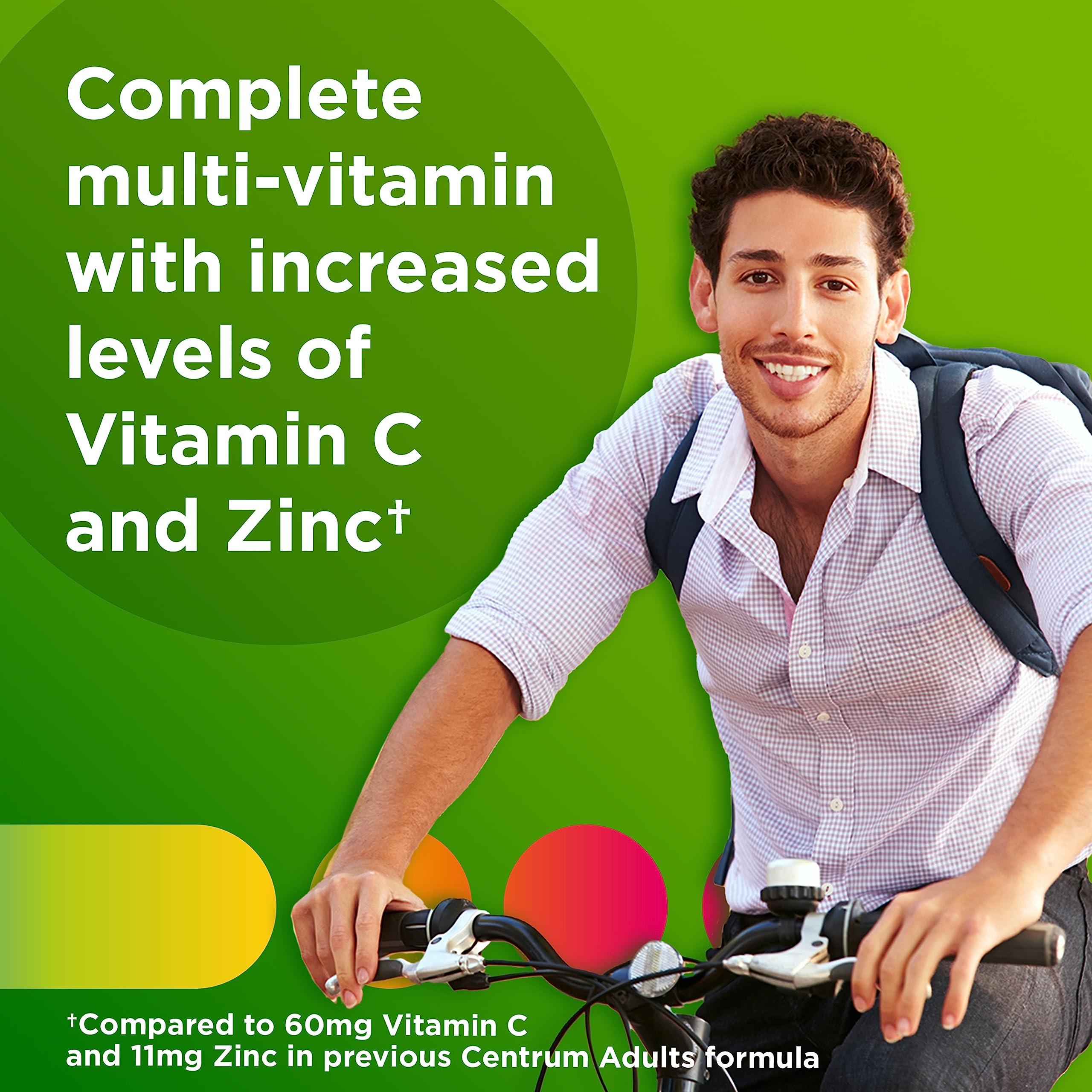 Centrum Adult Multivitamin/Multimineral Supplement with Antioxidants, Zinc, Vitamin D3 and B Vitamins, Gluten Free, Non-GMO Ingredients - 200 Count - Image 11