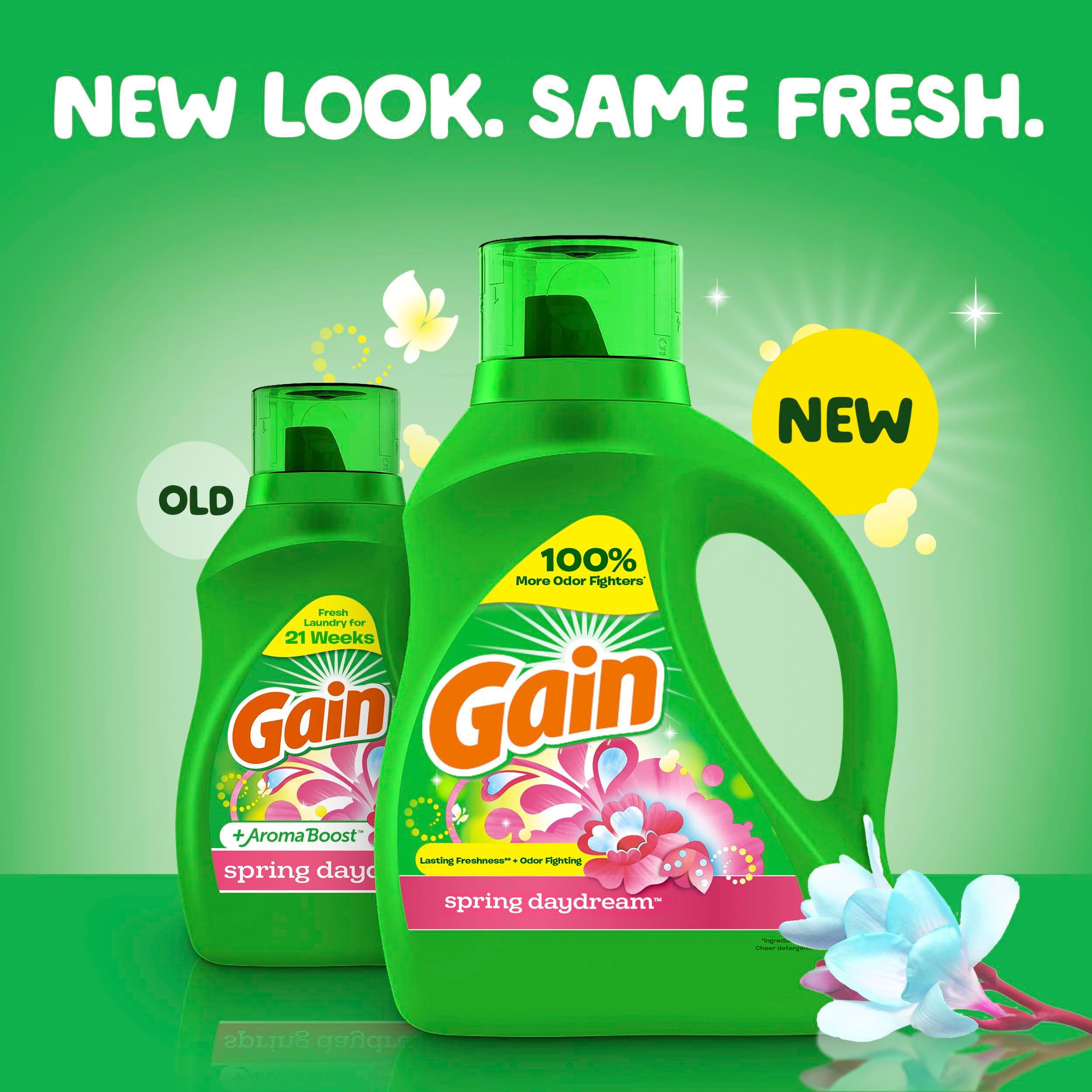 Gain + Aroma Boost Liquid Laundry Detergent Spring Daydream Scent 107 Loads 154 fl oz HE Compatible - Image 2
