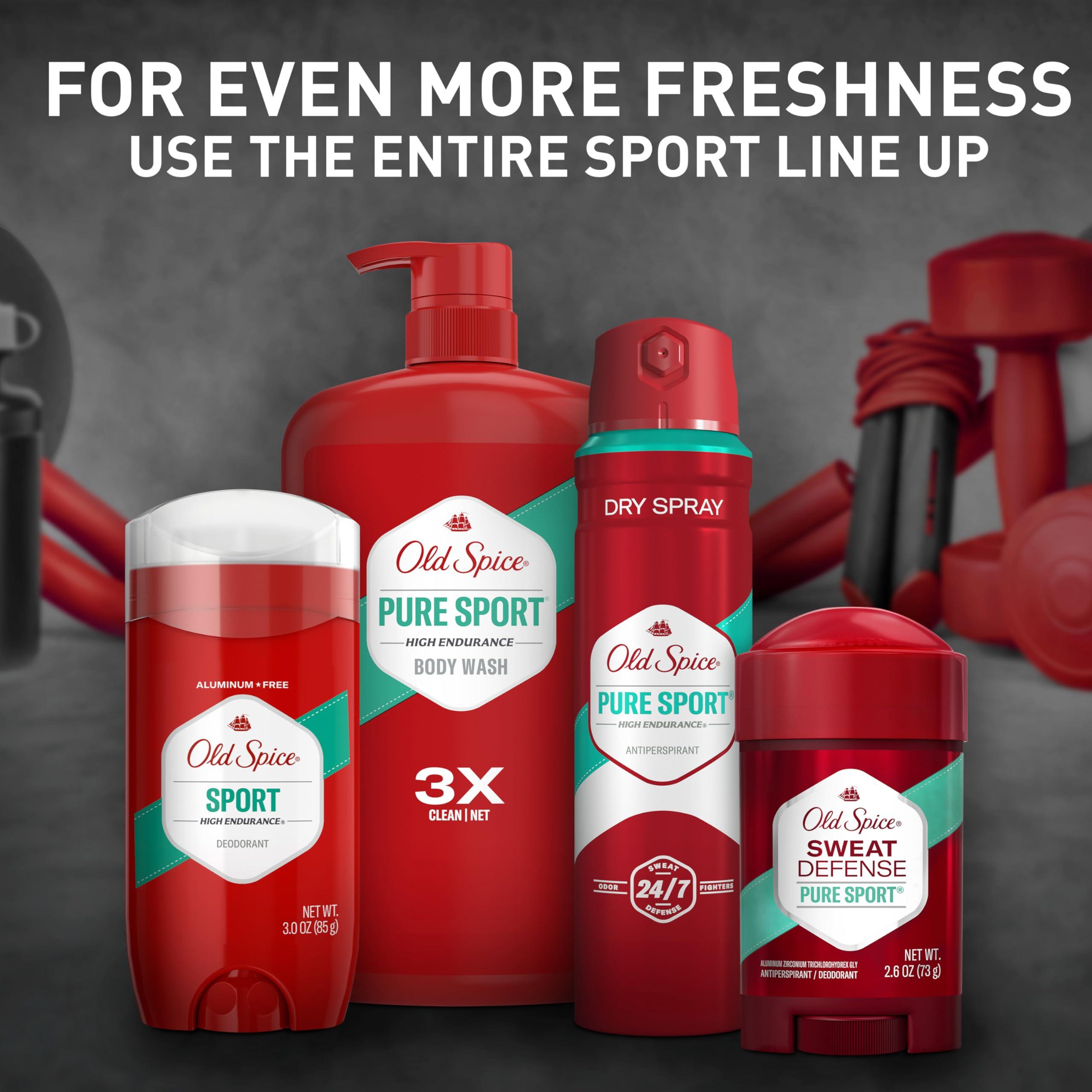 Old Spice Aluminum Free Deodorant For Men, High Endurance, 24/7 Sweat Defense & Odor Protection, 24/7 Freshness & Lasting Scent, Sport Scent, 3.0 oz (Pack of 3) - Image 11