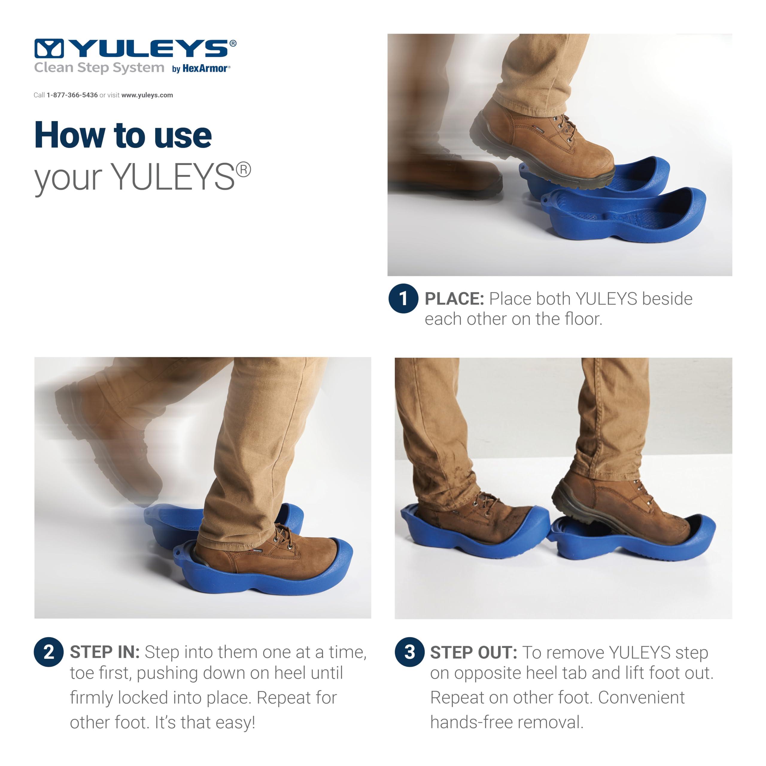 HexArmor YULEYS, Hands-Free Reusable Work Boot & Shoe Covers With Universal Fit, Slip-Resistant Tread and Heel-Locking Grip, Size 9.5-10.5 M/11.5-12.5W - Image 4