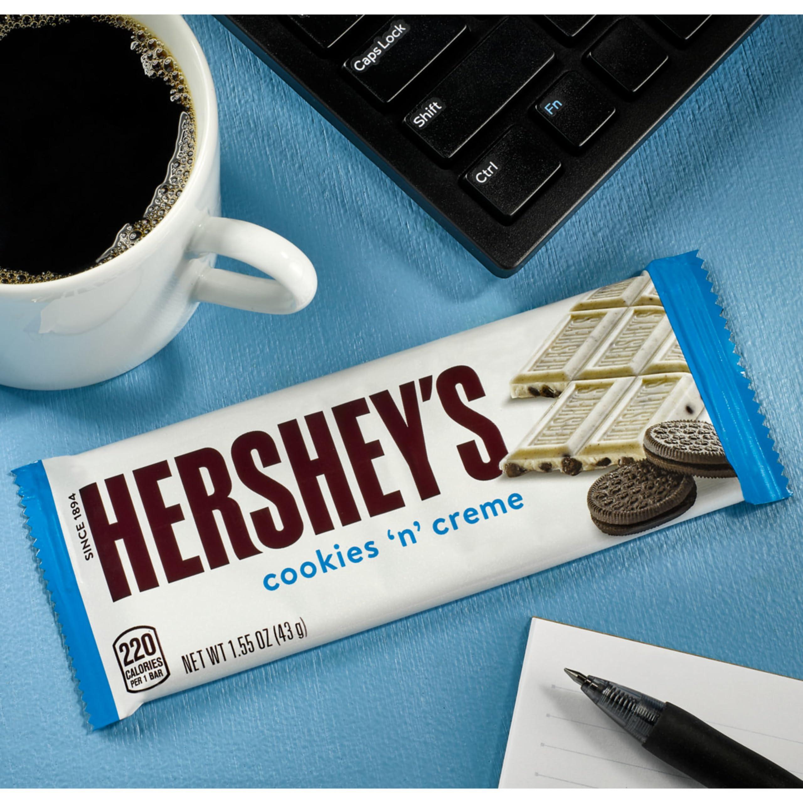 HERSHEY'S Cookies 'n' Creme Candy Bars, 1.55 oz (36 Count) - Image 5