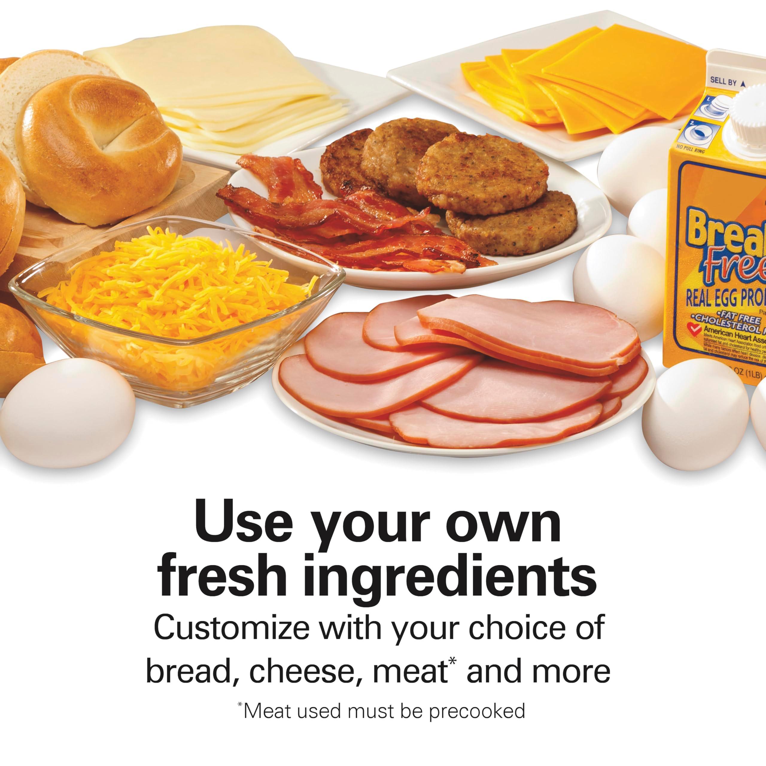 Hamilton Beach Dual Breakfast Sandwich Maker with Timer, Silver (25490A) - Image 6