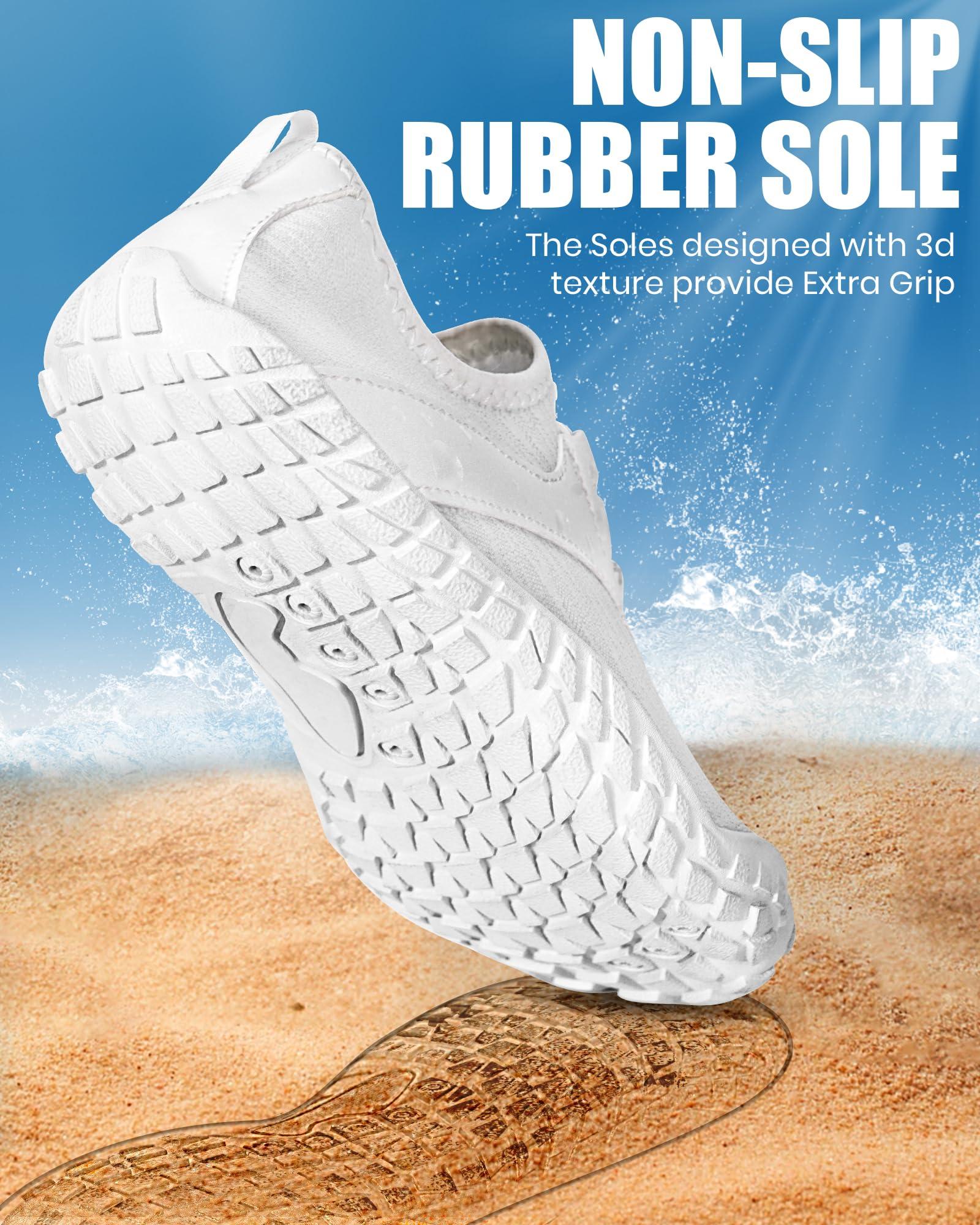 Yoyumtz Hike Barefoot Water Shoes Women Men, Newly Water-Drops Pattern Pro Minimalist Shoe Quick Dry Wide Toe Breathable & Non-Slip for Hiking Beach Aqua Surf Swim - Image 6