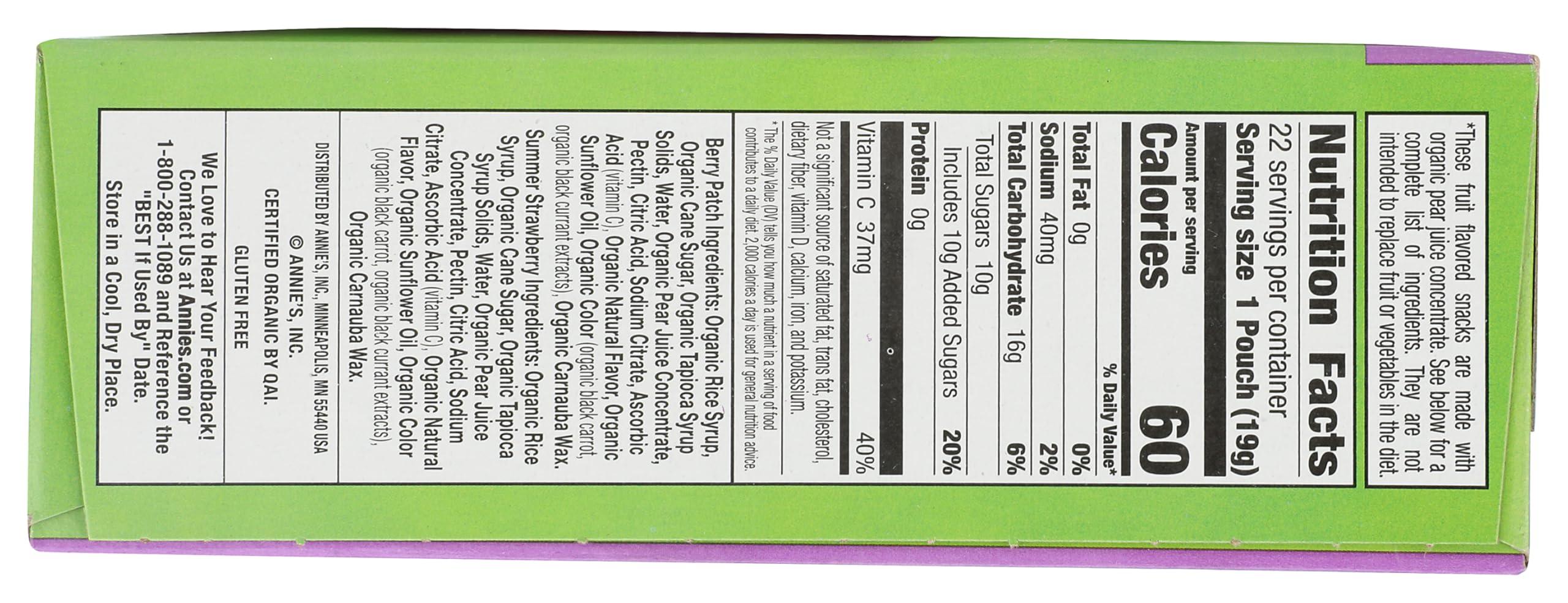 Annie's Organic Bunny Fruit Snacks, Variety Pack, Gluten Free Snack, 22 ct, 15.4 oz - Image 6