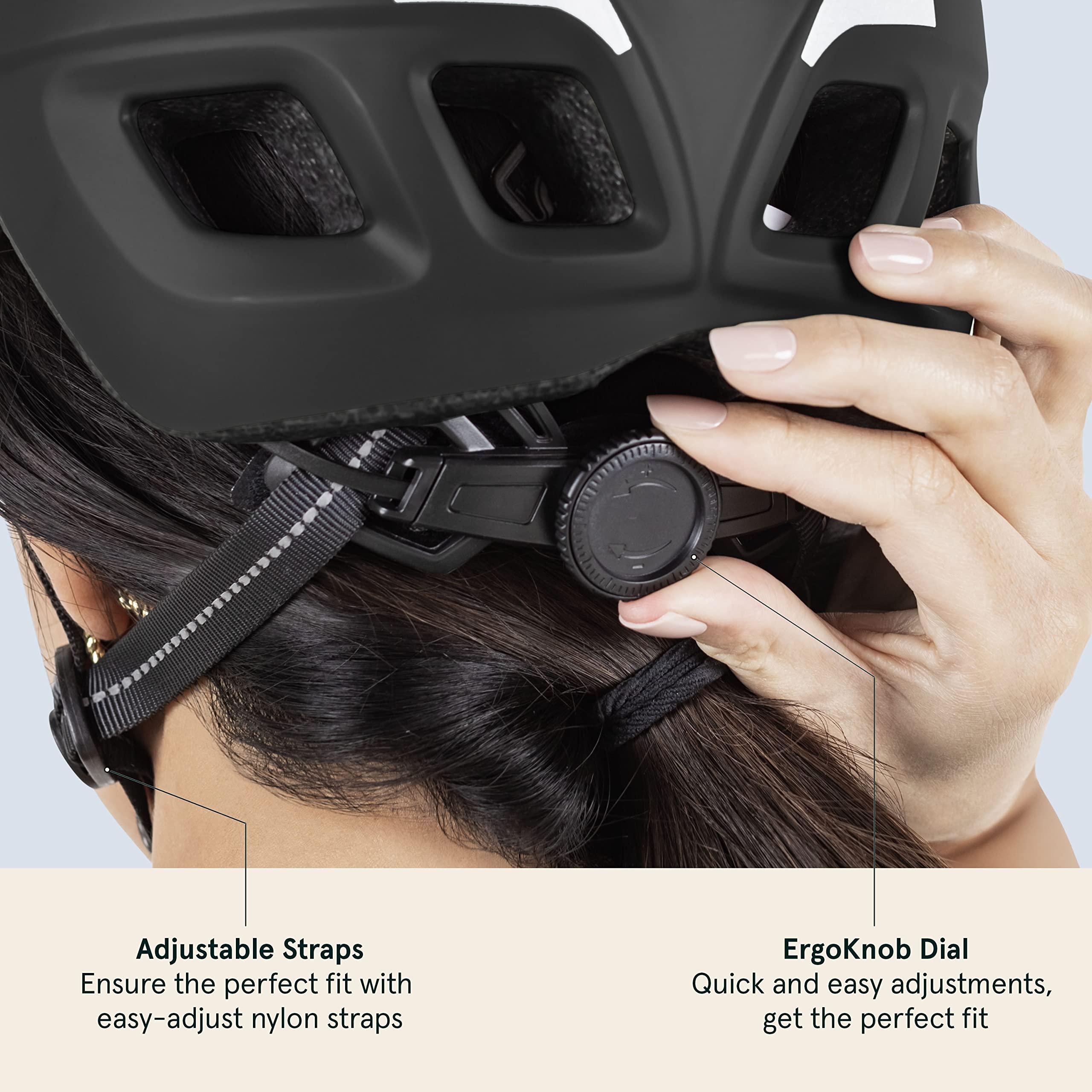 Retrospec Lennon Bike Helmet with LED Safety Light Adjustable Dial & Removable Visor - Image 4