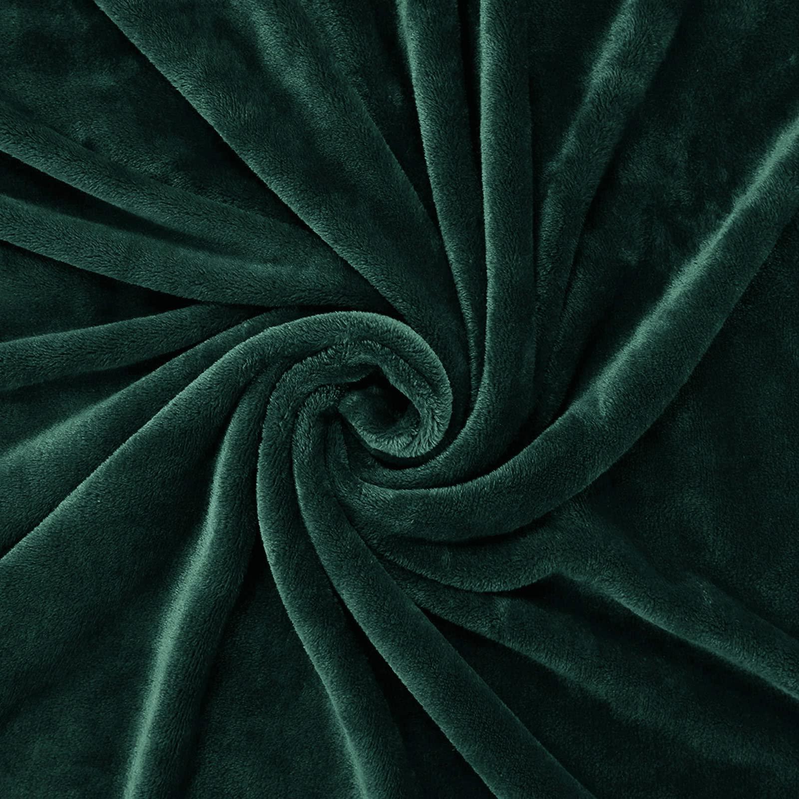 Exclusivo Mezcla Extra Large Fleece Throw Blanket for Couch, Sofa, 300GSM Super Soft and Warm Blankets, Forest Green Throw All Season Use, Cozy, Plush, Lightweight, 50x70 Inches - Image 9
