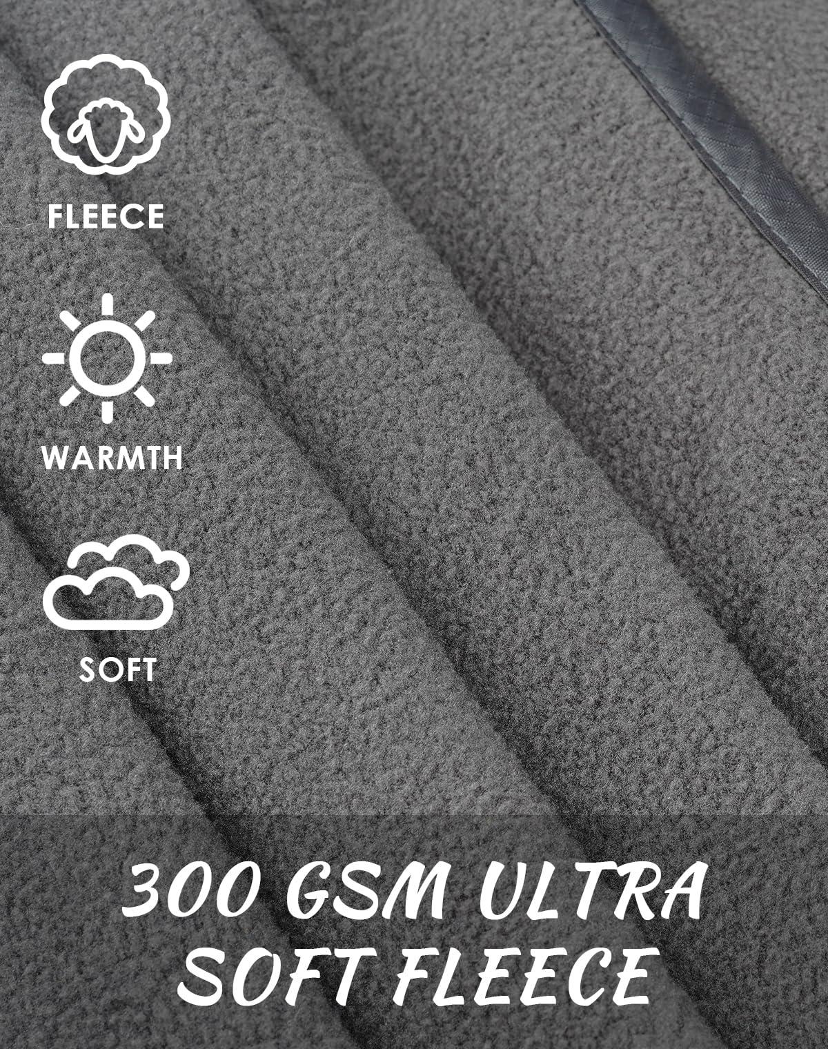 DUKUSEEK Hooded Stadium Blanket, Waterproof Windproof Outdoor Fleece Blanket - Large (79x56), Portable, Wearable, Warm for Outdoor Camping, Picnic, Stadium, Sports, Beach, Concerts, Car, Dogs… - Image 5