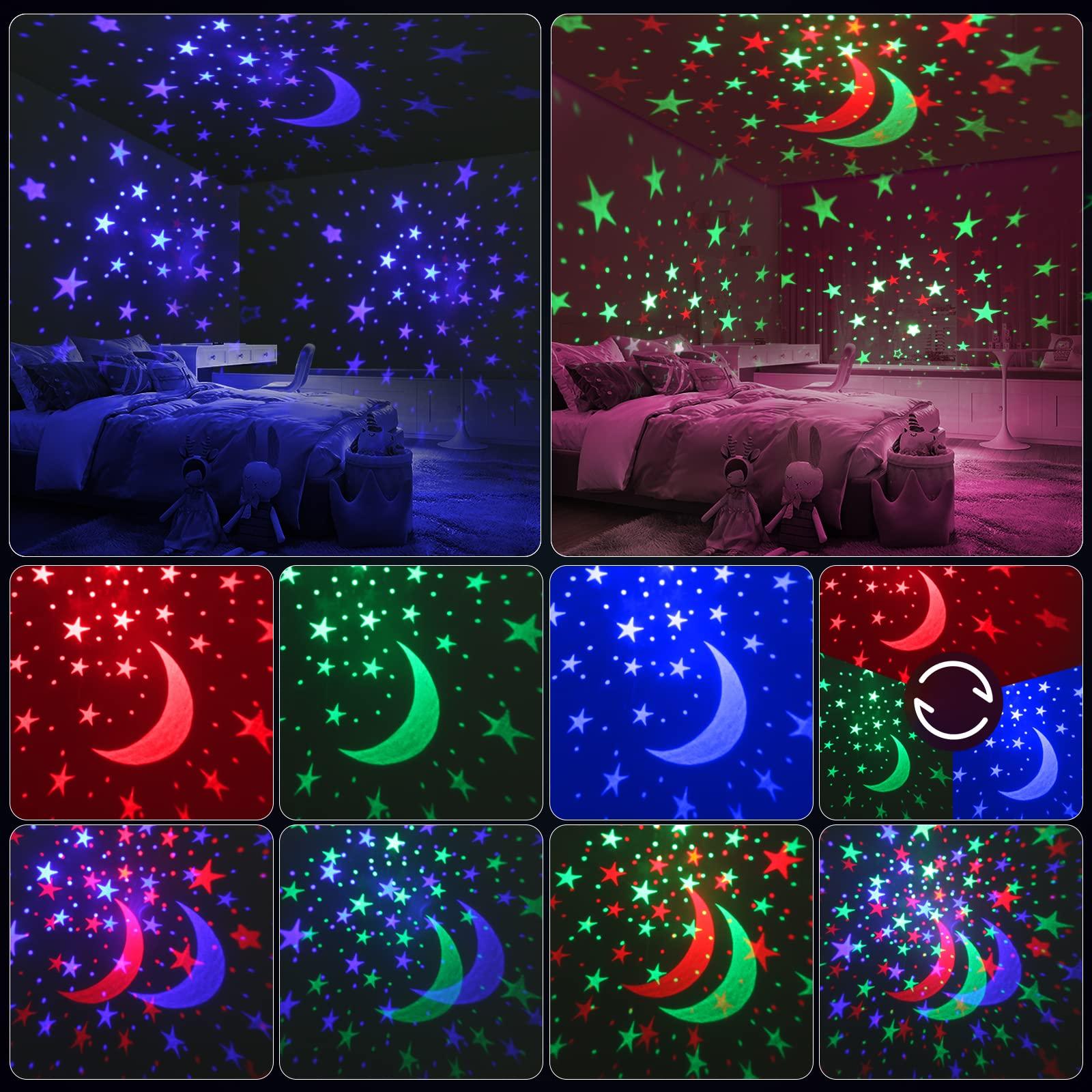 YACHANCE Night Light for Kids Room with Sound Machine Baby Night Light Star Projector White Noise Machine for Sleeping Soother Nursery Lamp 9 Natural Sounds 20 Lullabies with Remote Timer - Image 5
