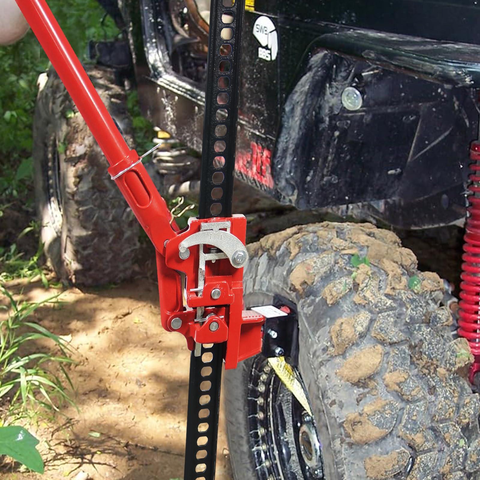 VroomSteel 48" Ratcheting Off Road Utility Farm Jack, 3 Ton (6,000 Lb) Capacity High Lift Farm Jack Ideal for Car/Truck/ATV/SUV - Image 7