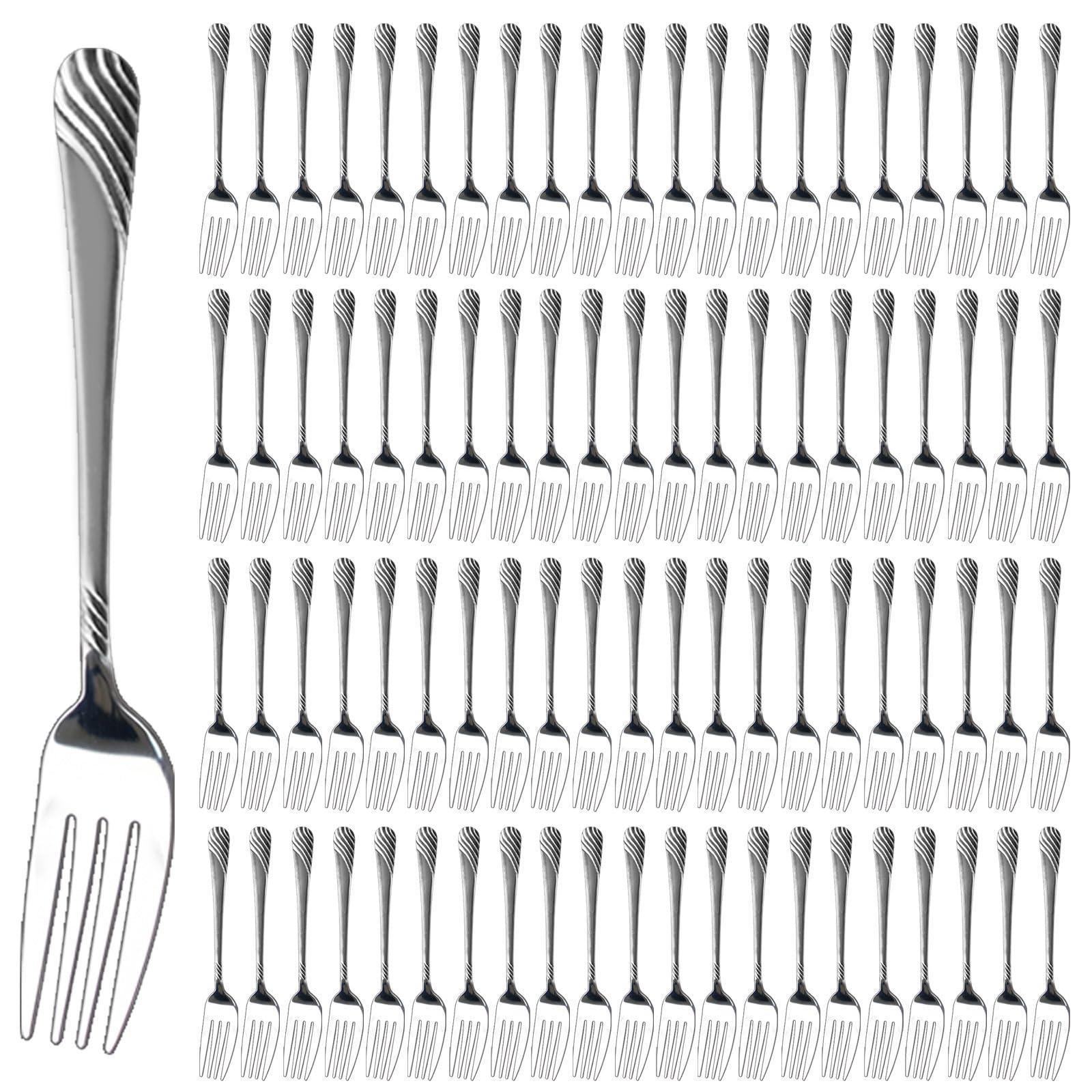 TANEMUDO 300 Pieces Dinner Forks, 6.9 Inches, Stainless Steel, Silverware Table Forks Set, Salad & Dessert Forks, Dishwasher Safe