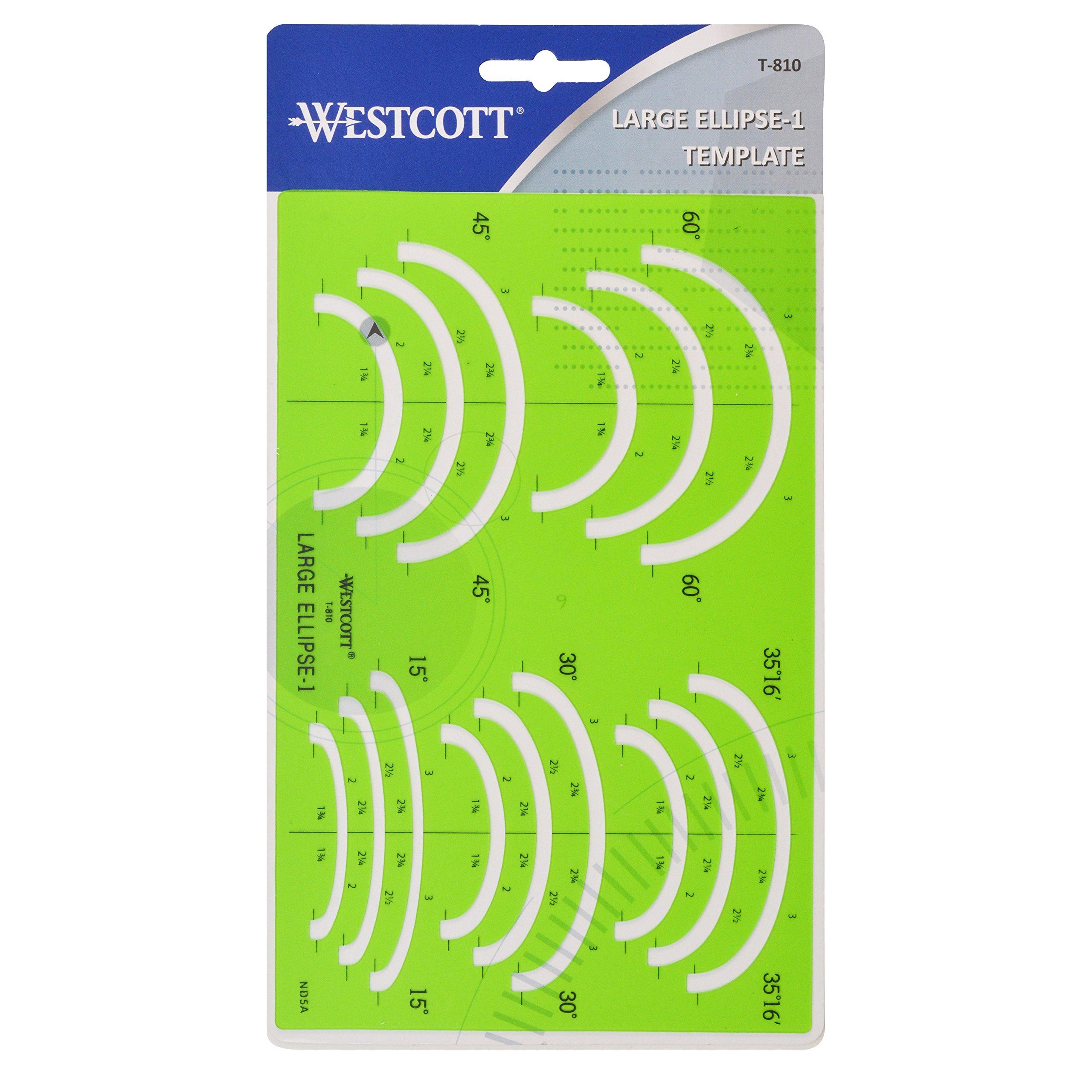 Westcott Large Ellipse Template #1 (T-810) - Image 3