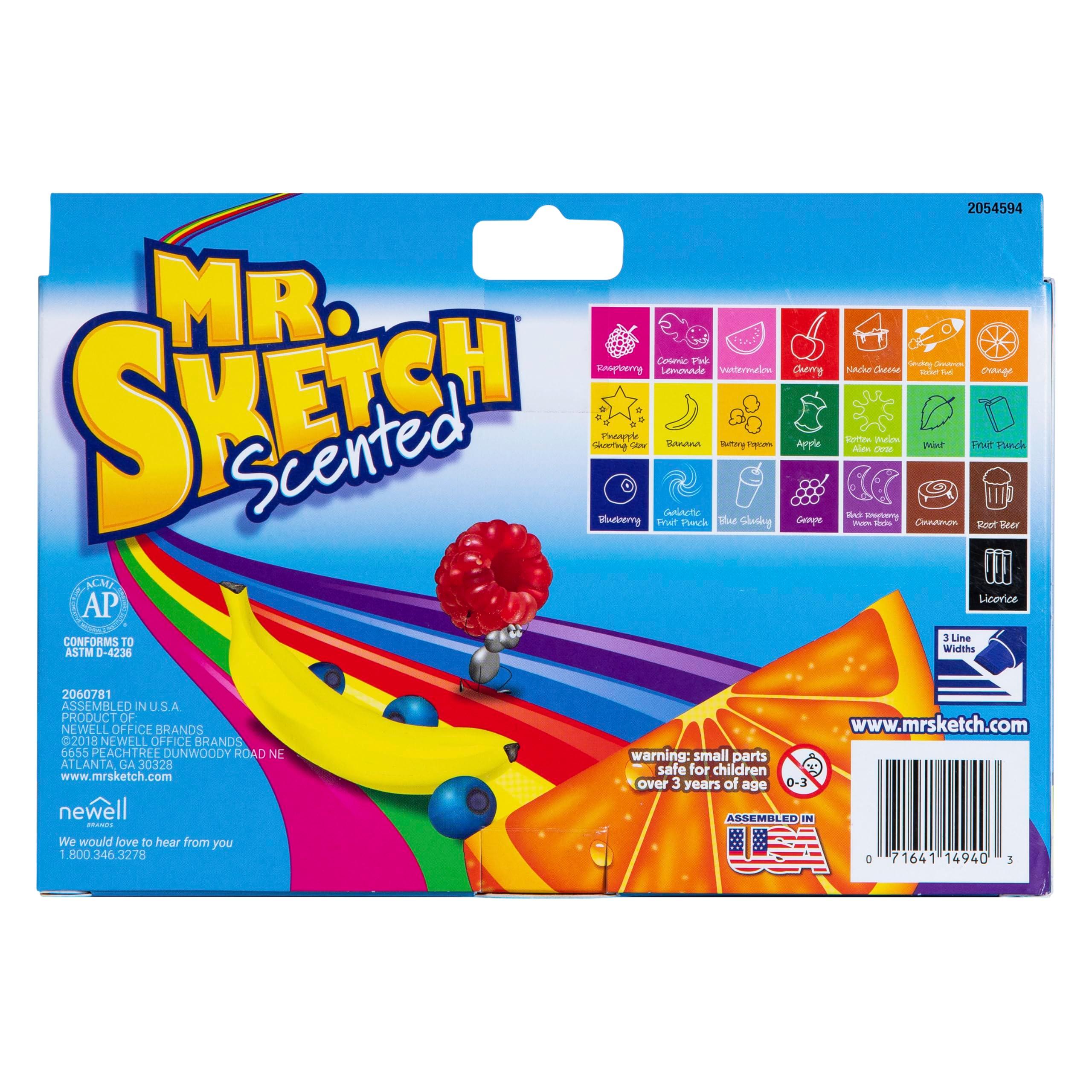 Mr. Sketch Scented Markers, Chisel Tip Marker, Assorted Colors, 22 Count - Image 2