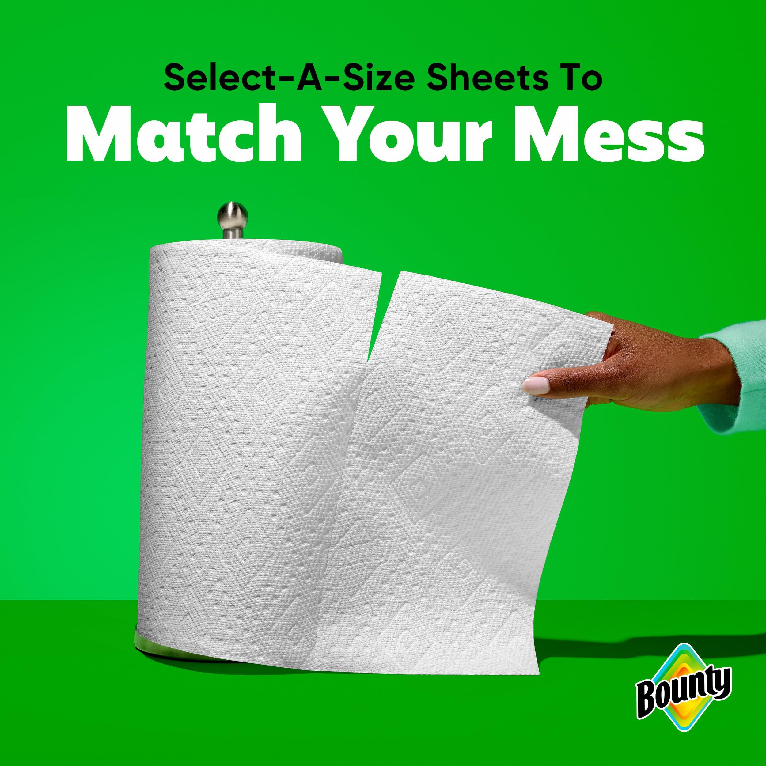 Bounty Paper Towels Select-A-Size White, Double Rolls, 82 Sheets Per Roll, 6 Count - Image 6