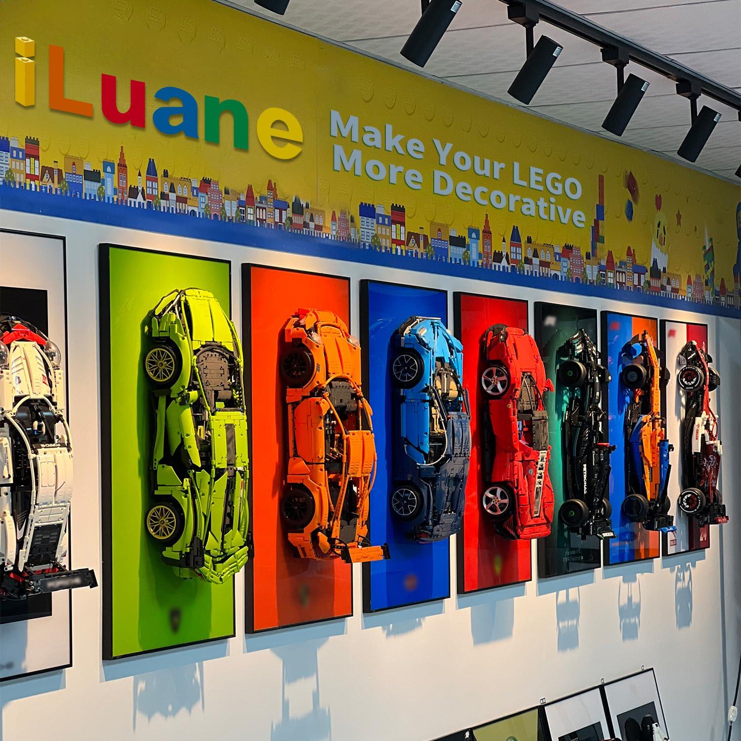 iLuane Display Wallboard for Lego Technic Mercedes-AMG F1 W14 E Performance Race Car Building Set 42171, Adult Collectibles Wall Mount, Home or Office Décor, Gradient Color (No Car Included) - Image 5
