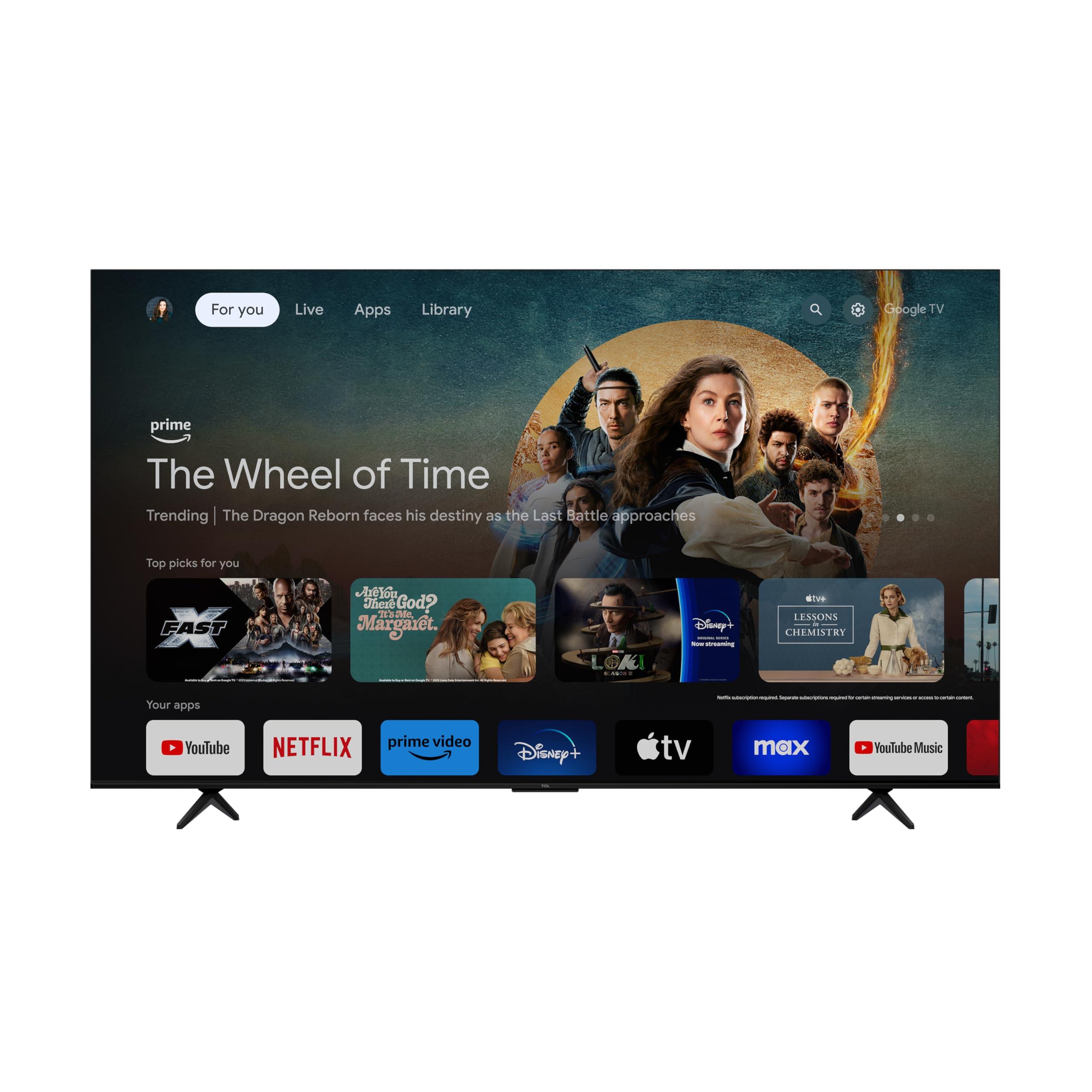 TCL 85-Inch Class S5 4K UHD LED Smart TV with Google TV (85S551G, 2024 Model), Google Assistant Built-in with Voice Remote, Compatible with Alexa, Streaming Television - Image 8
