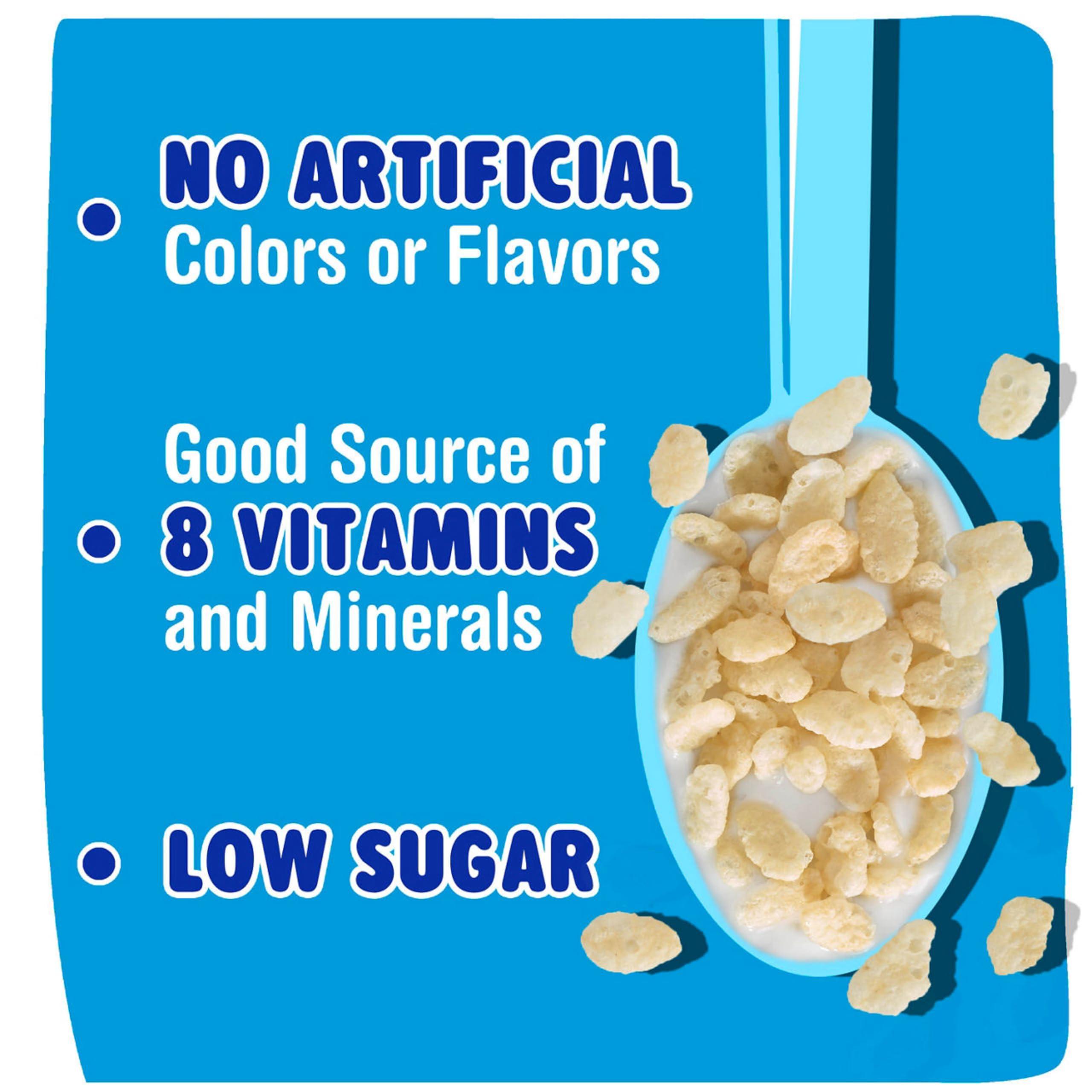 Kellogg's Rice Krispies Cold Breakfast Cereal, 8 Vitamins and Minerals, Rice Krispies Treats, Giant Size, Original, 24oz Box (1 Box) - Image 5