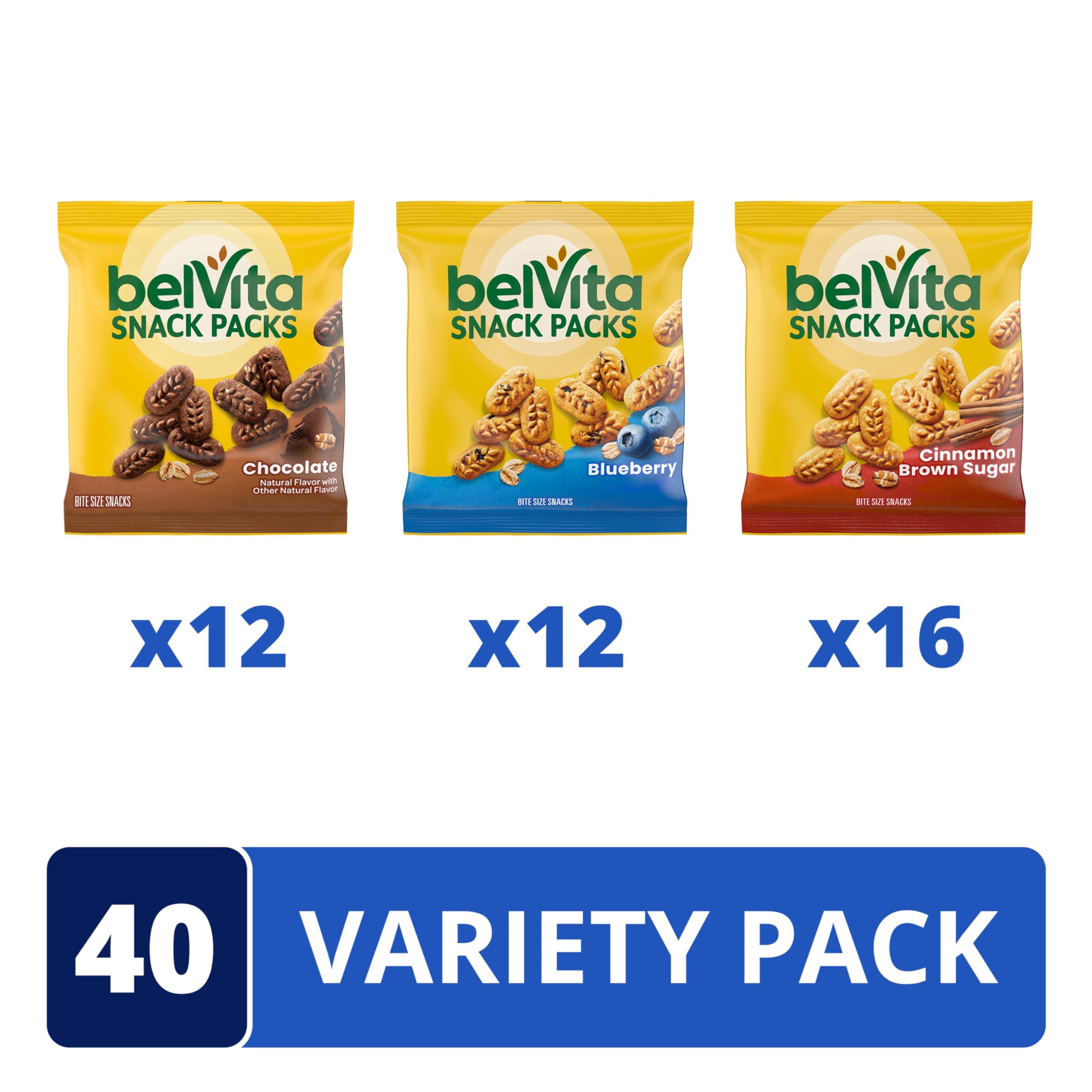 belVita Bites Breakfast Biscuits Variety Pack, 3 Flavors, 40 Snack Packs - Image 4