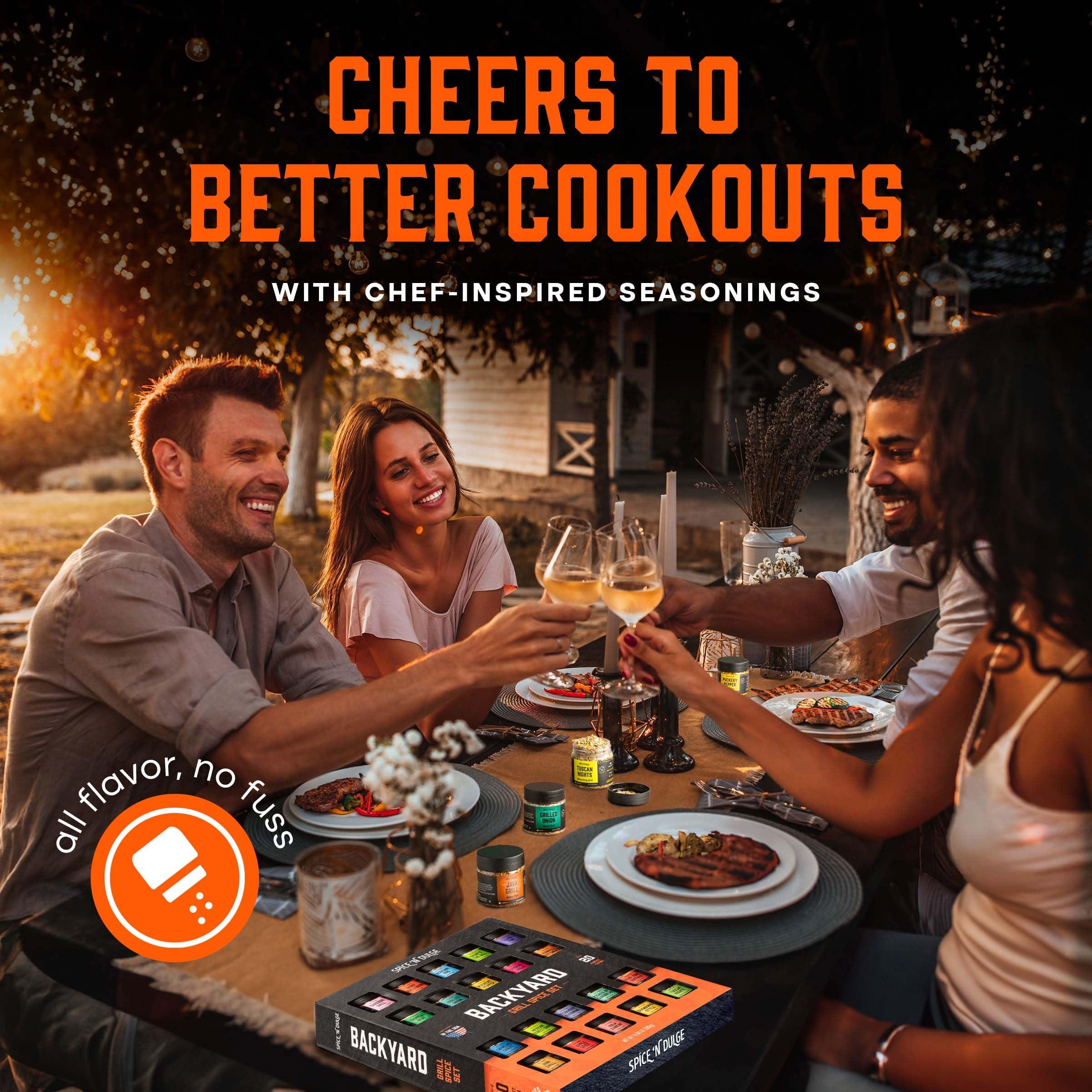 Grilling Spice Set Grill Seasoning Gifts, 20 Unique Spices and Seasonings Jars Gift Set, BBQ Gifts For Men, Dad, Husband, Father, Flavors Like Chili, Cajun, Garlic, Steak, Rub, Herbs, Blend and More - Image 5