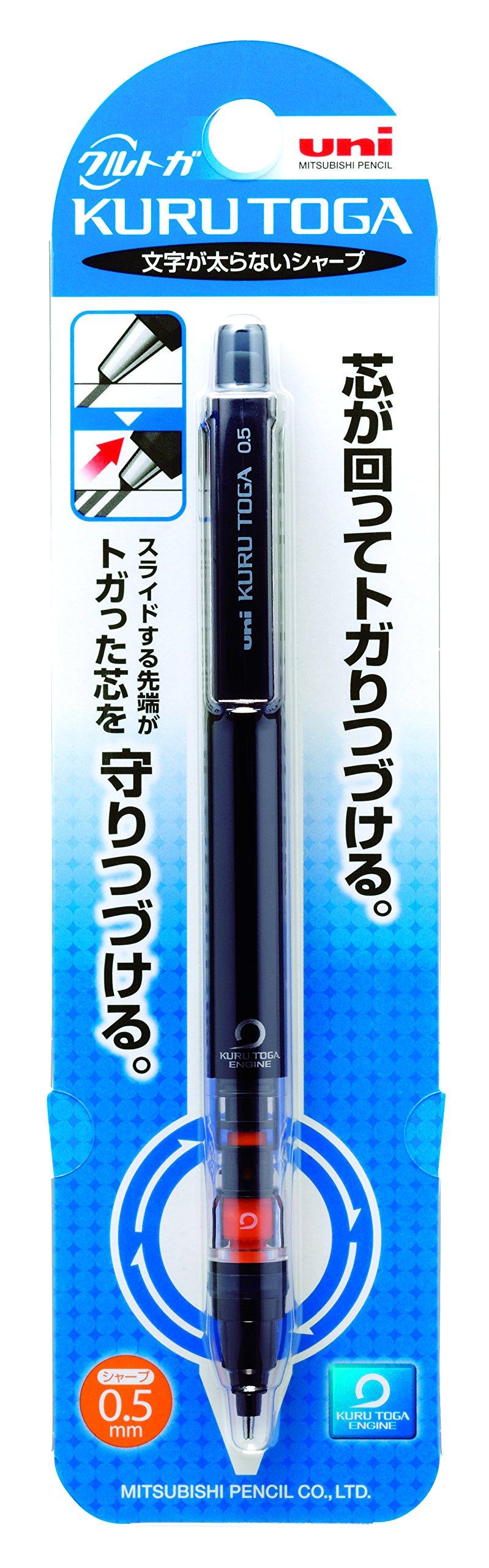 Uni Mechanical Pencil Kurutoga Pipe Slide Model 0.5mm, Black Body (M54521P.24) - Image 3