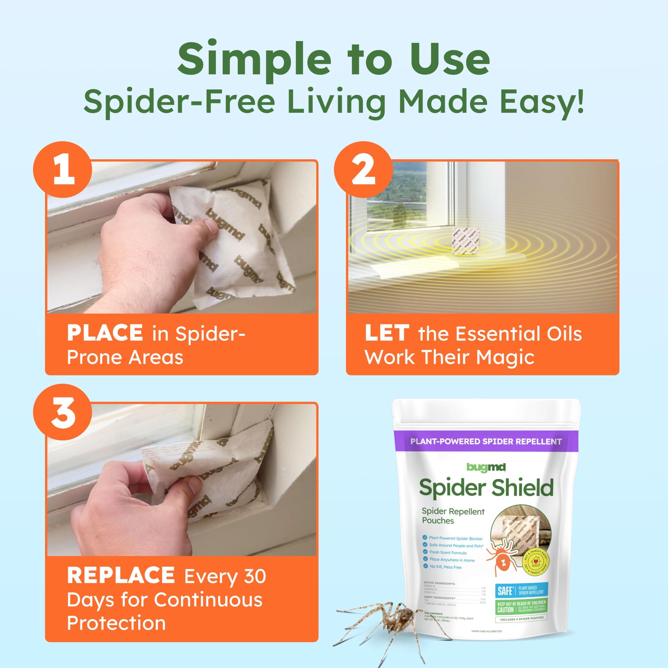 BugMD Vamoose Rodent Repellent 1 Pack and Spider Shield Repellent Pouches - Image 7