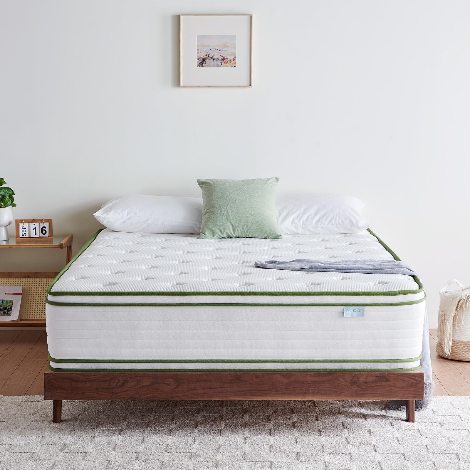 Dourxi King Size Mattress, 14 Inch Hybrid Mattress King in a Box, Gel Memory Foam and Individual Pocket Springs, Cooling Sleep and Pressure Relief, Plush Support Feel, 80 * 76 * 14 Inch - Image 7