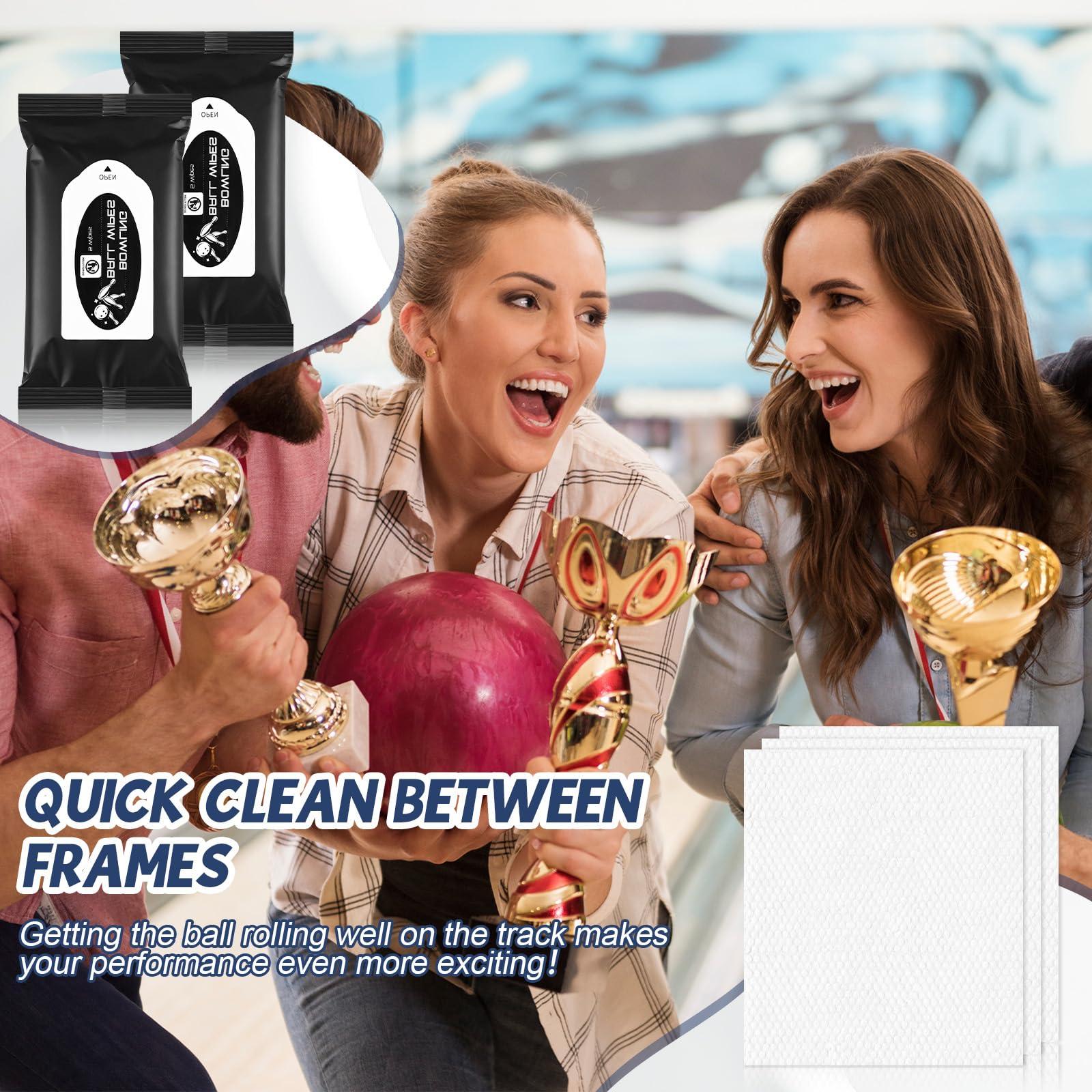 Bowling Ball Cleaner Kit Portable Cleaner Wipes Bowling Towels to Wipe Off Ball Speed Wipe Removes Dirt Oil - Image 5