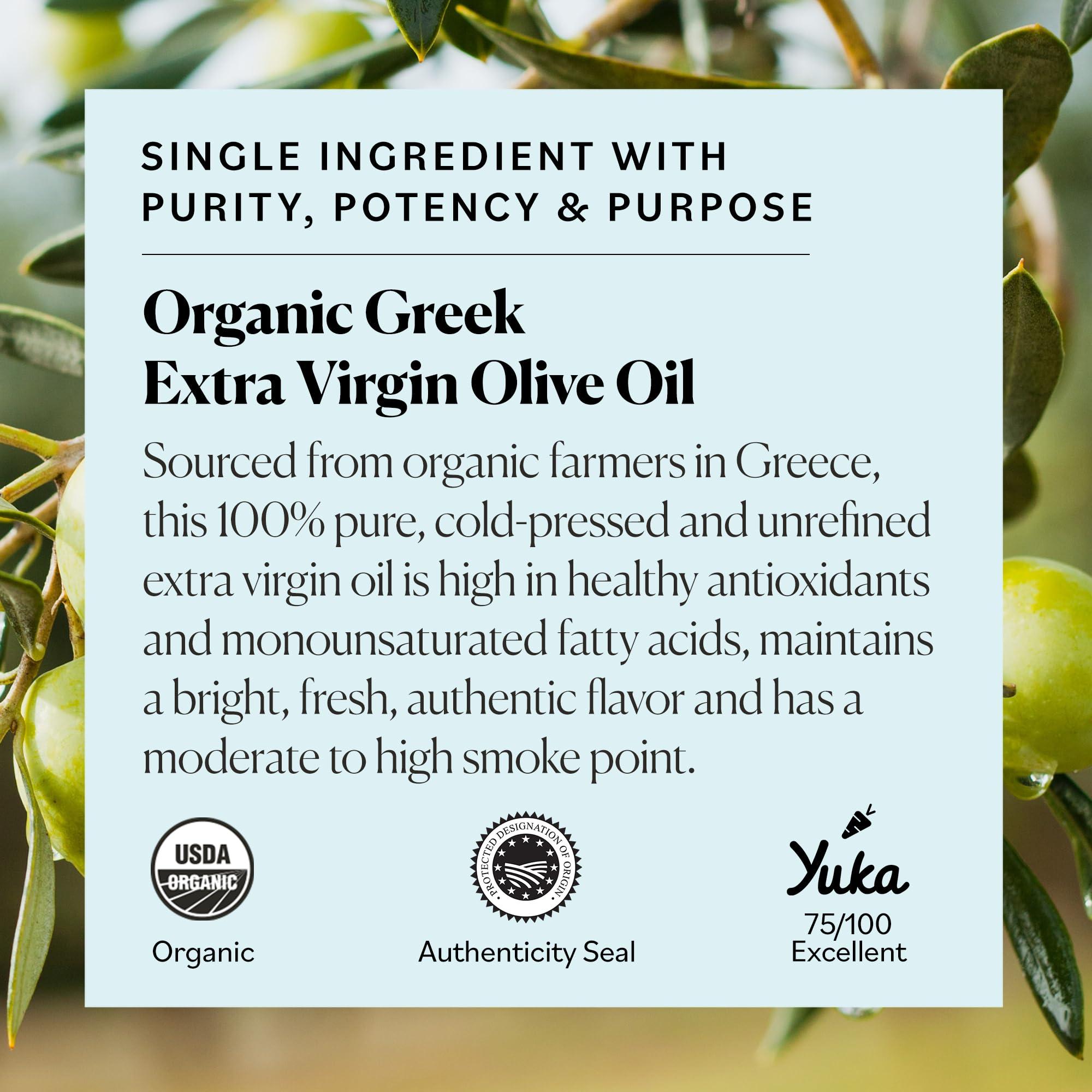 Sky Organics - Organic Extra Virgin Olive Oil, 16 fl oz - Cold Pressed & Unfiltered - Bright, Fresh, Authentic Flavor - Sourced from Farmers in Greece - 100% Pure - Kosher - Natural, Vegan, & Soy Free - Image 5