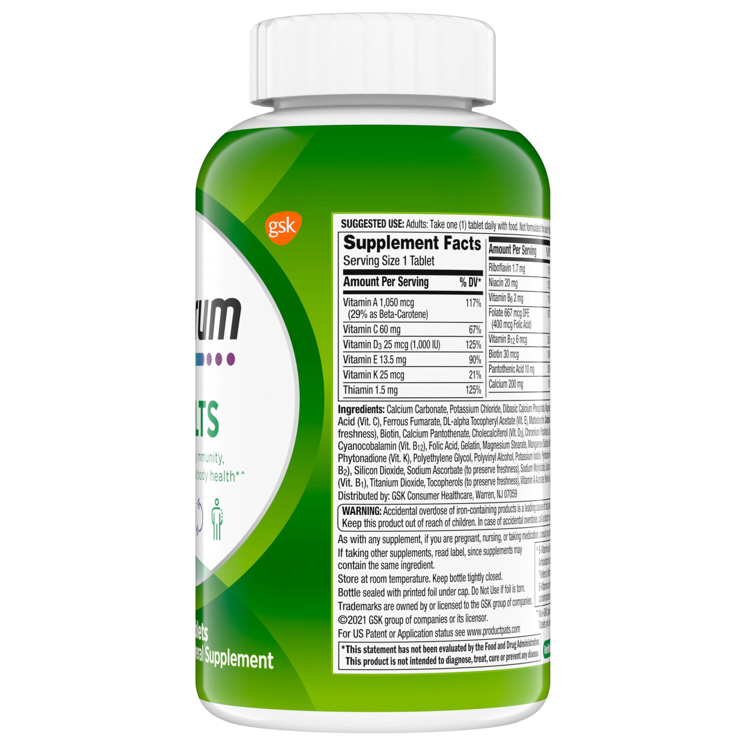 Centrum Adult Multivitamin/Multimineral Supplement with Antioxidants, Zinc, Vitamin D3 and B Vitamins, Gluten Free, Non-GMO Ingredients - 200 Count - Image 18
