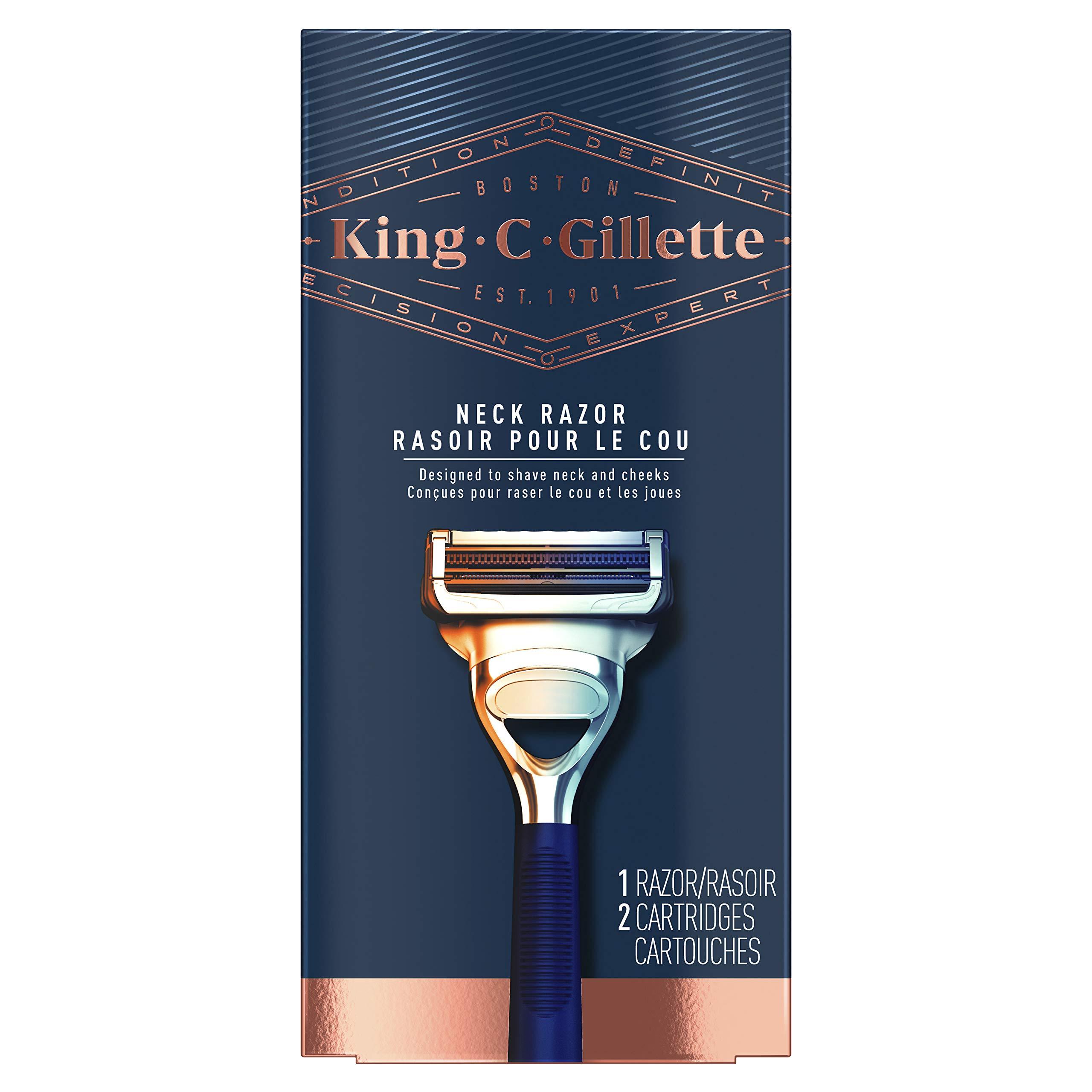 King C. Gillette Neck Razor, Handle plus 2 Blade Refills - Image 11