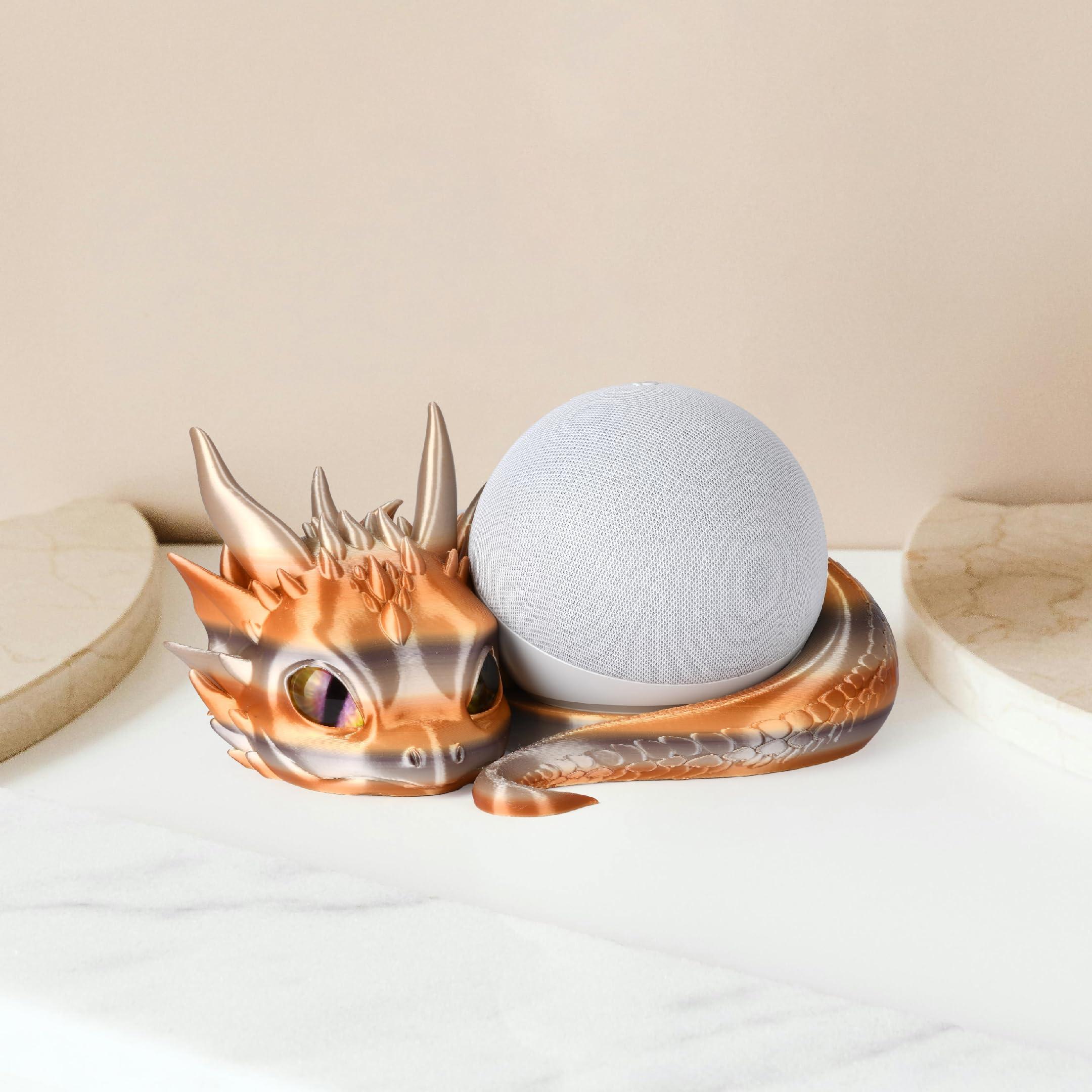 Dragon Stand for Echo Dot 4th/5th Gen, 3D Printed Smart Speaker Holder and Exquisite Desktop Decoration (Purple Black) - Image 5