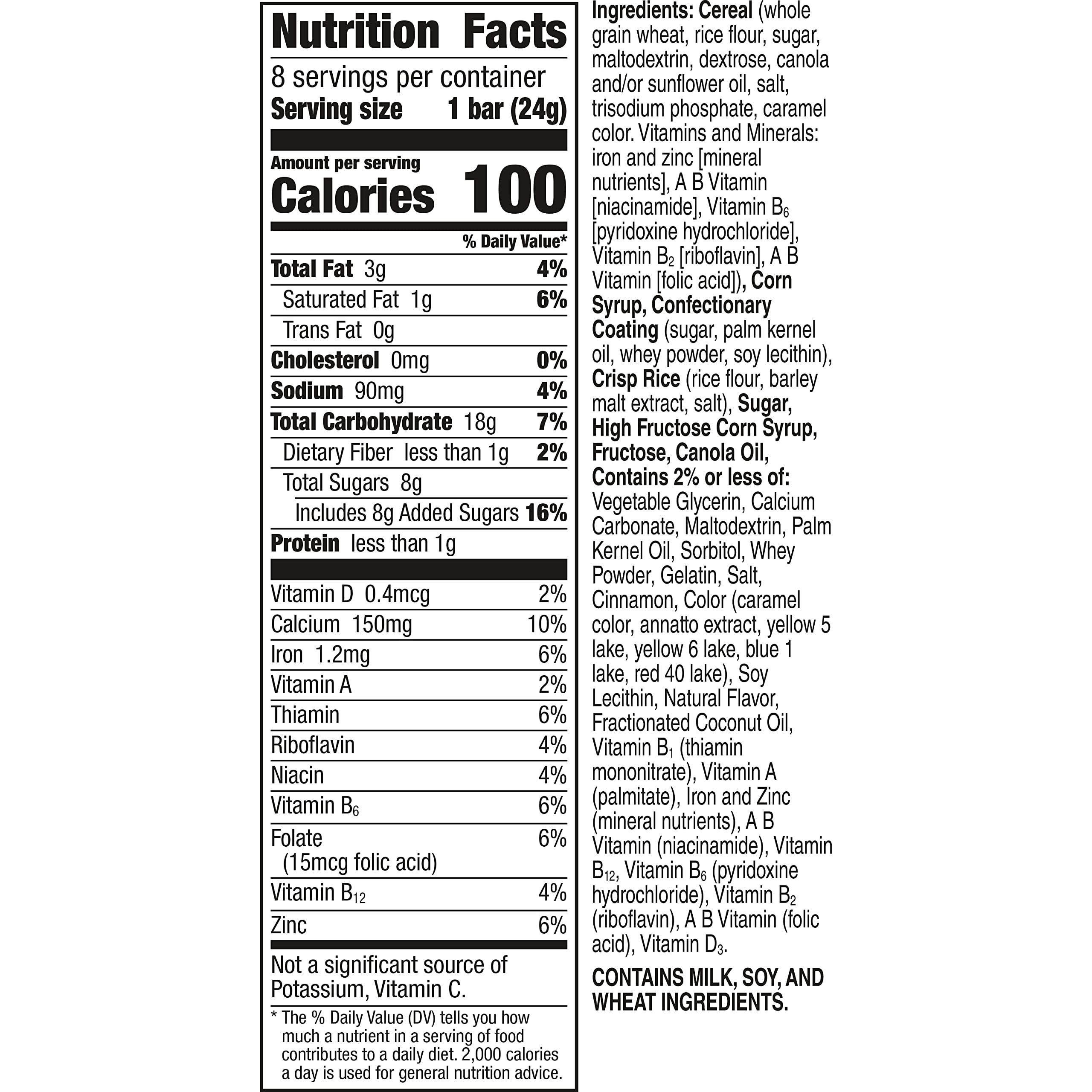 Cinnamon Toast Crunch Cereal Treat Bars, Snack Bars, 8 Ct, 6.8 oz - Image 2
