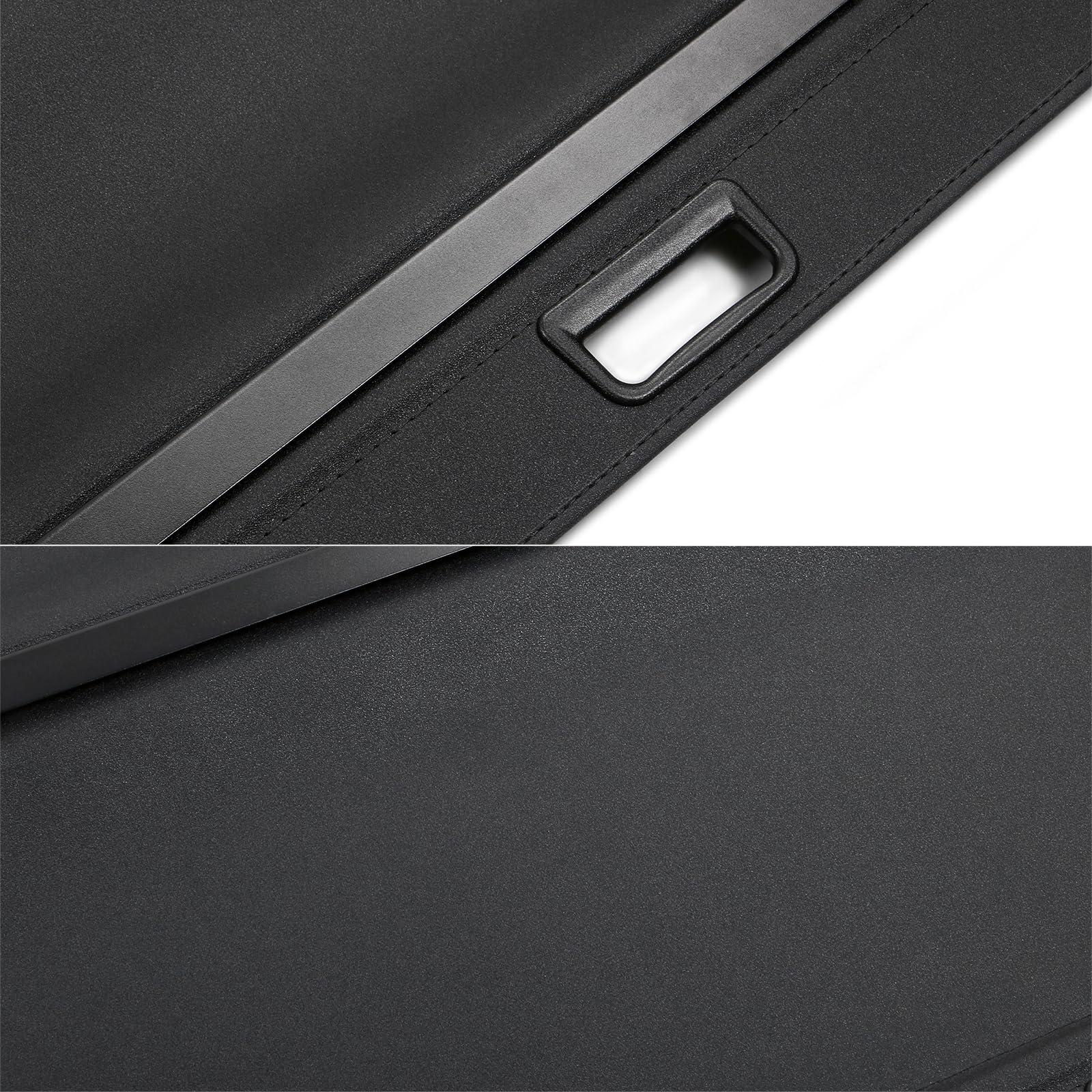 IKON MOTORSPORTS, Cargo Cover Compatible with 2010-2015 Lexus RX350 RX450h All Models, PVC & Aluminum Rod Black Security Rear Trunk Cover Security Retractable Shield, 2011 2012 2013 2014 - Image 7